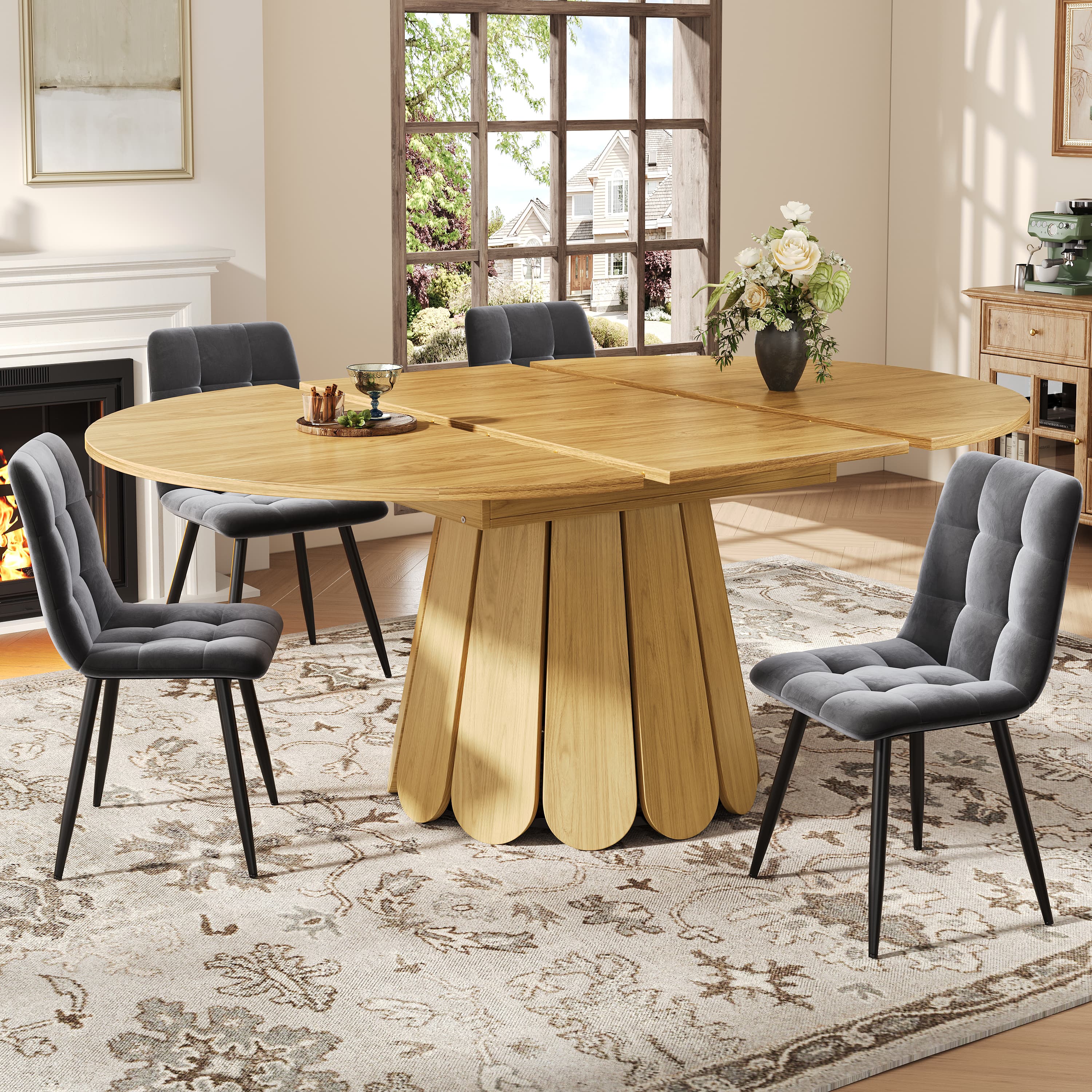 Transform Your Space with this Natural Extendable Table - image 3
