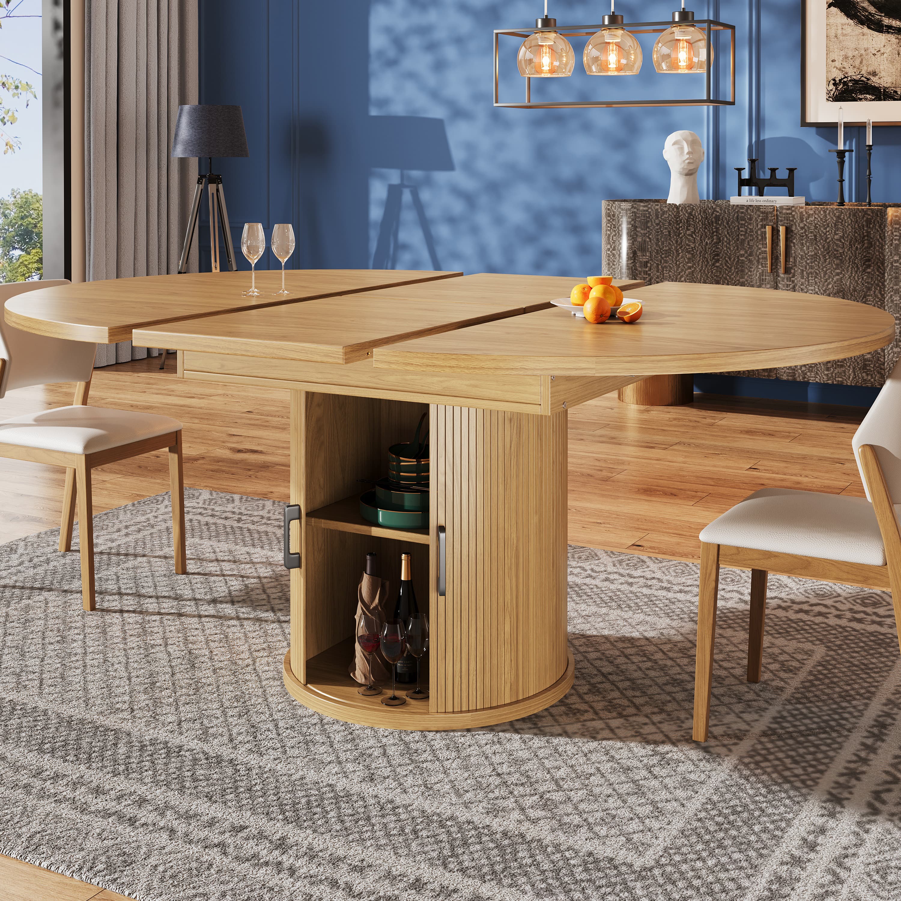 Transform Your Dining Space with this Extendable Natural Table - image 4