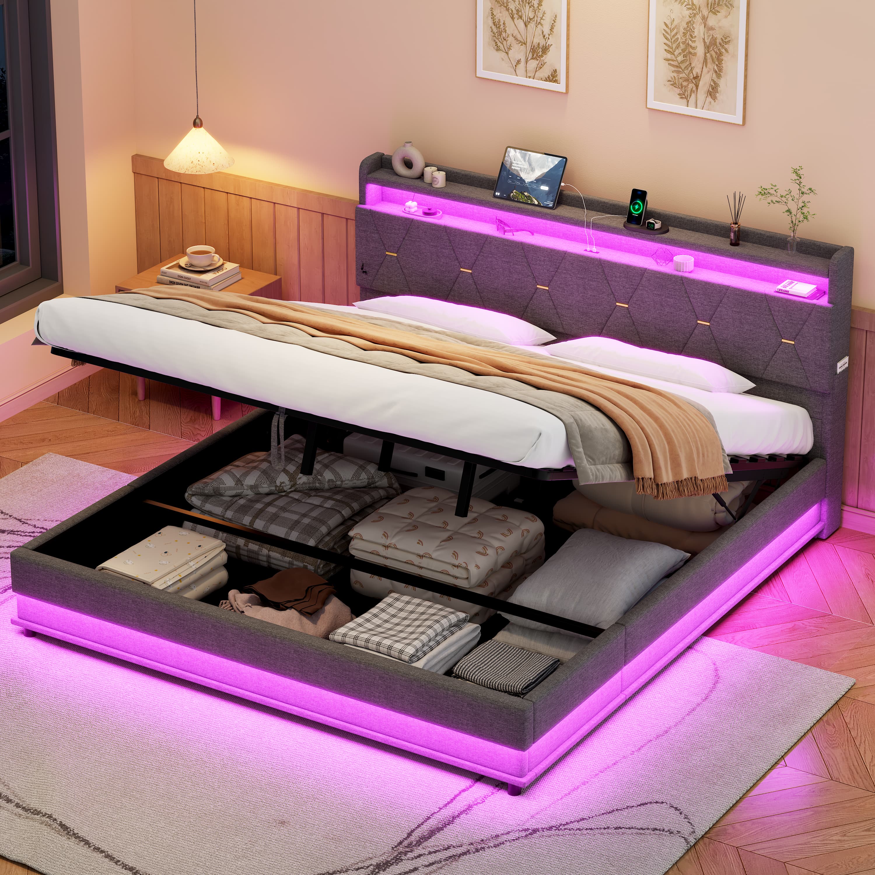Transform Your Space With This Super King Ottoman Bed - image 2