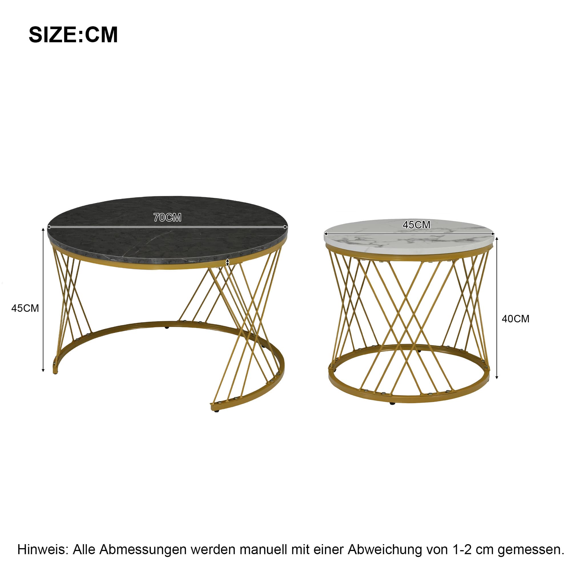 Transform Your Lounge with this Marble Effect Nesting Set - image 5