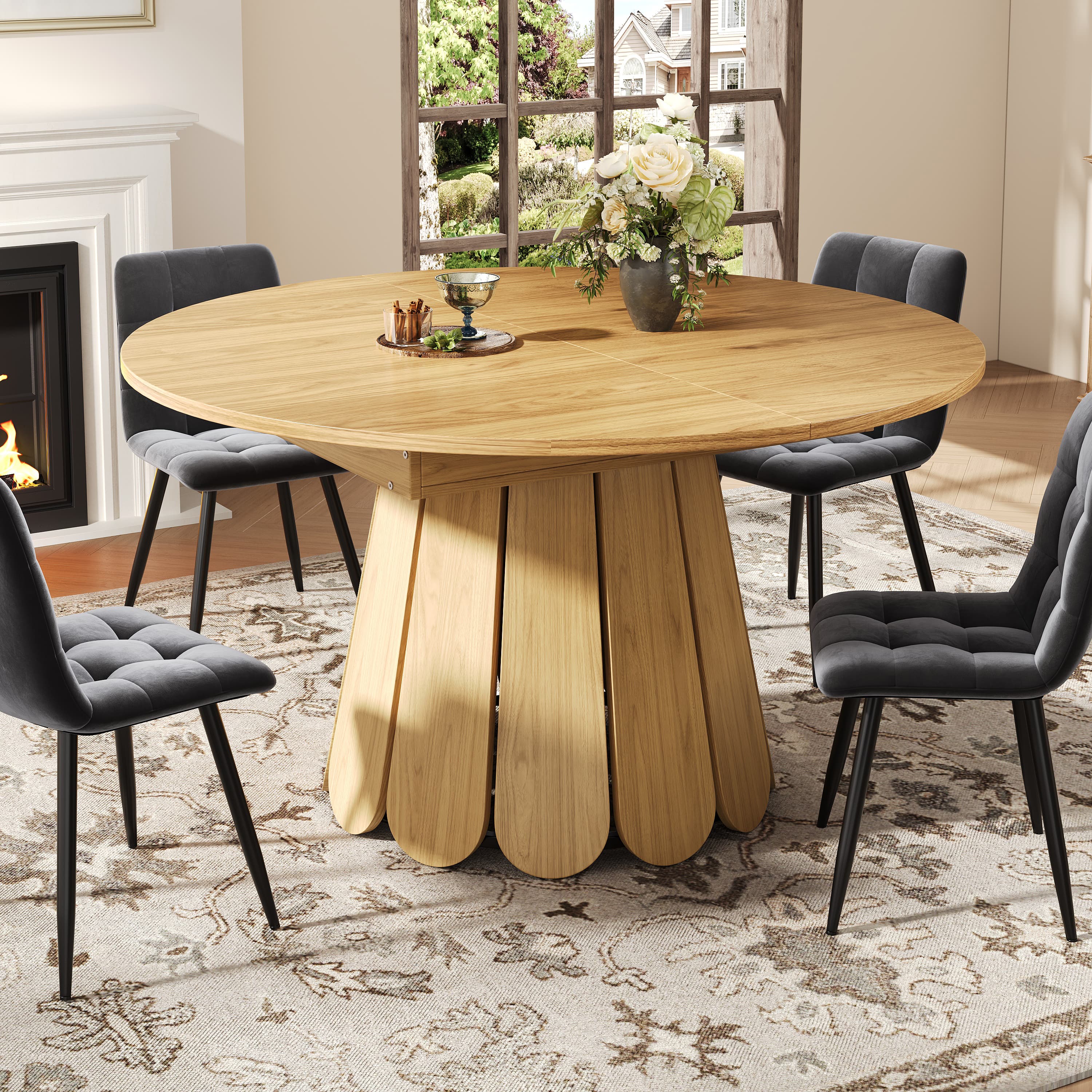 Transform Your Space with this Natural Extendable Table - image 4