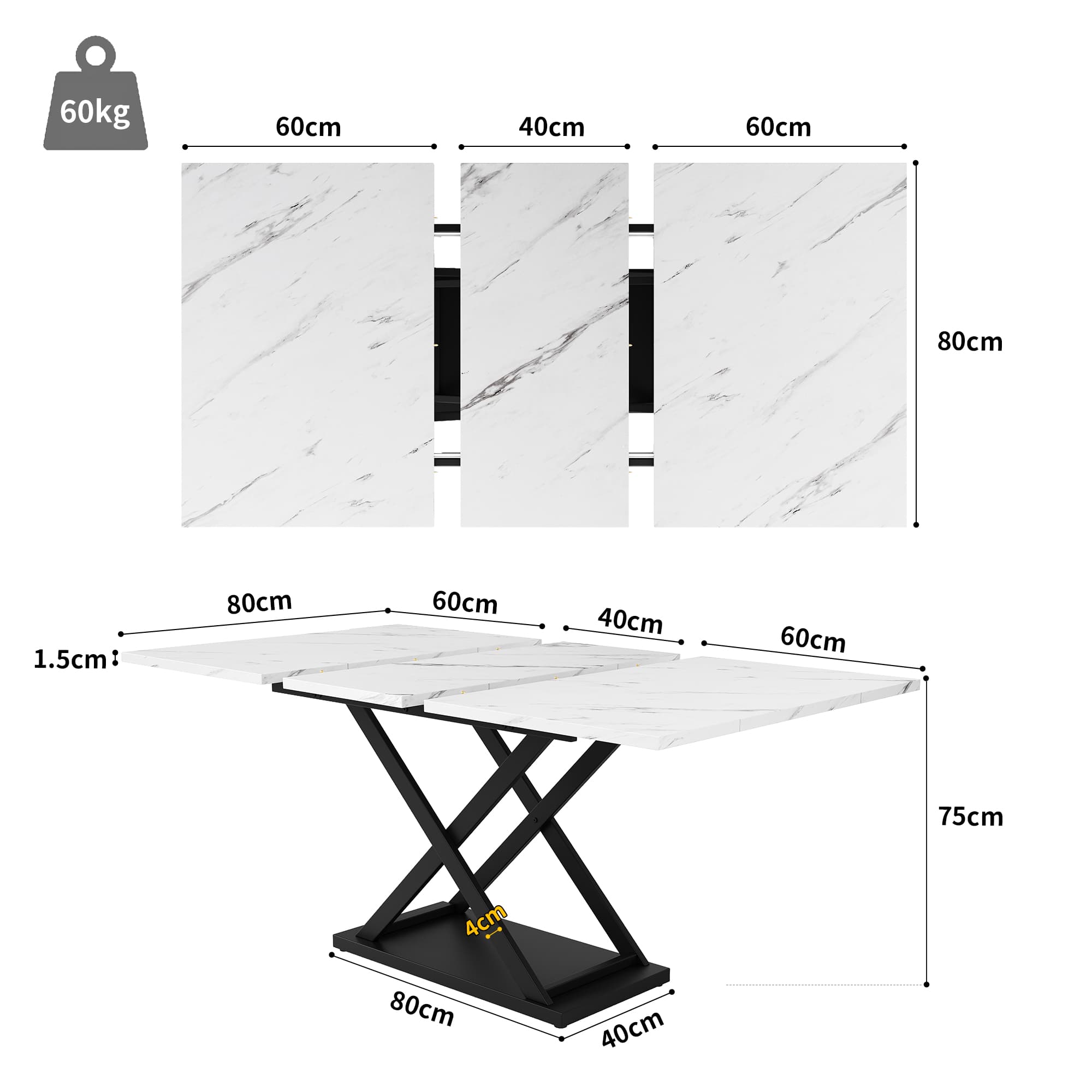 Transform Your Space with the Villalta Home Extendable Marble Dining Set - image 2