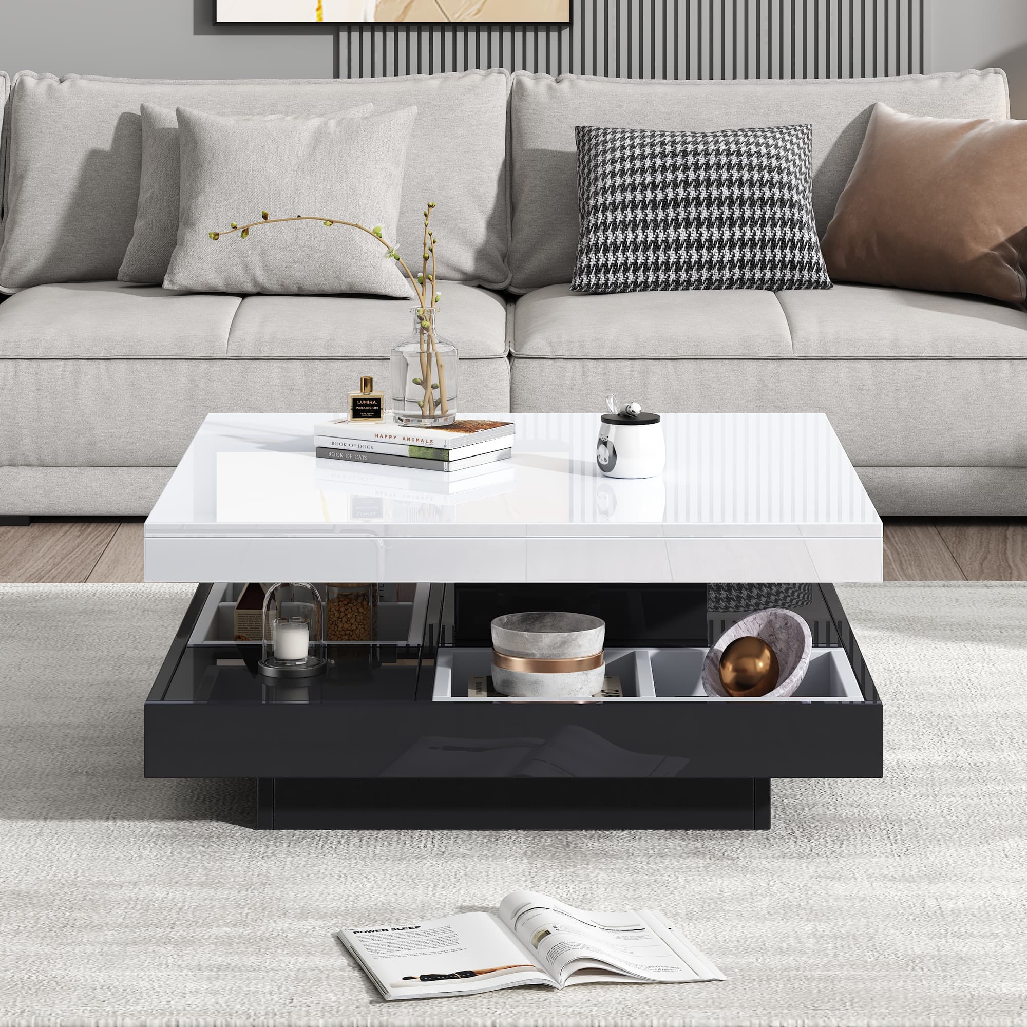 Transform Your Lounge with this 360 Rotating Coffee Table - image 2