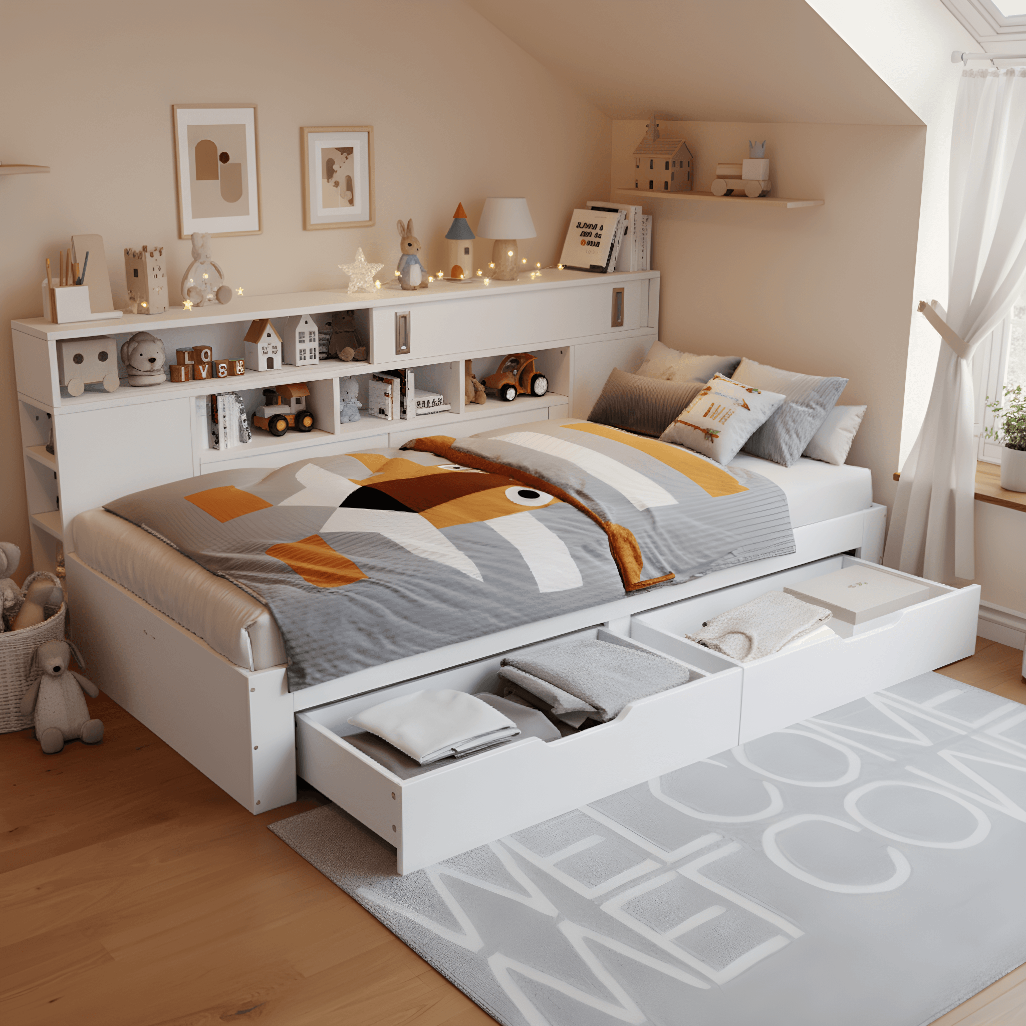 Villalta Home White Double Storage Sofa Bed for Effortless Organisation - image 3