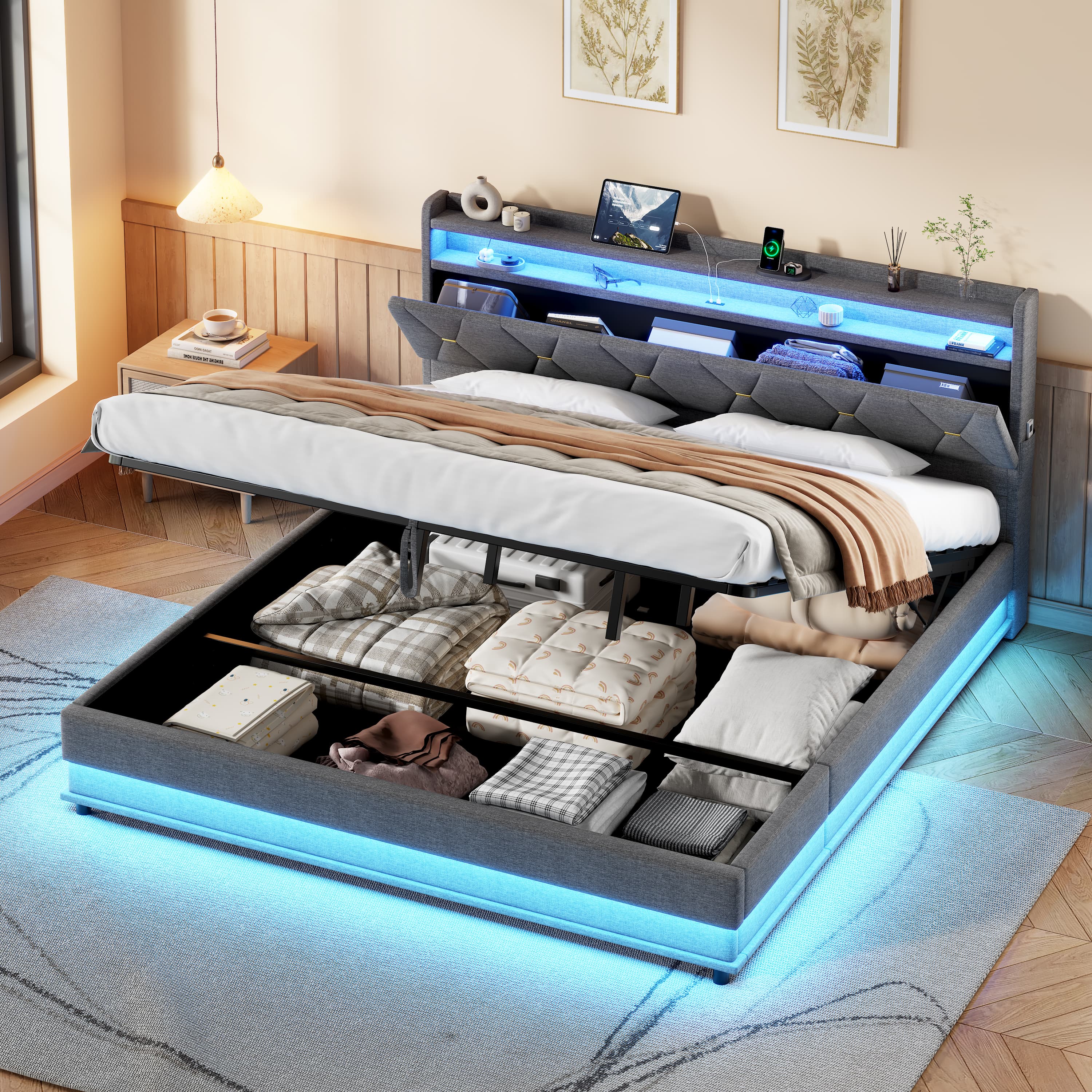 Transform Your Space With This Super King Ottoman Bed - image 4