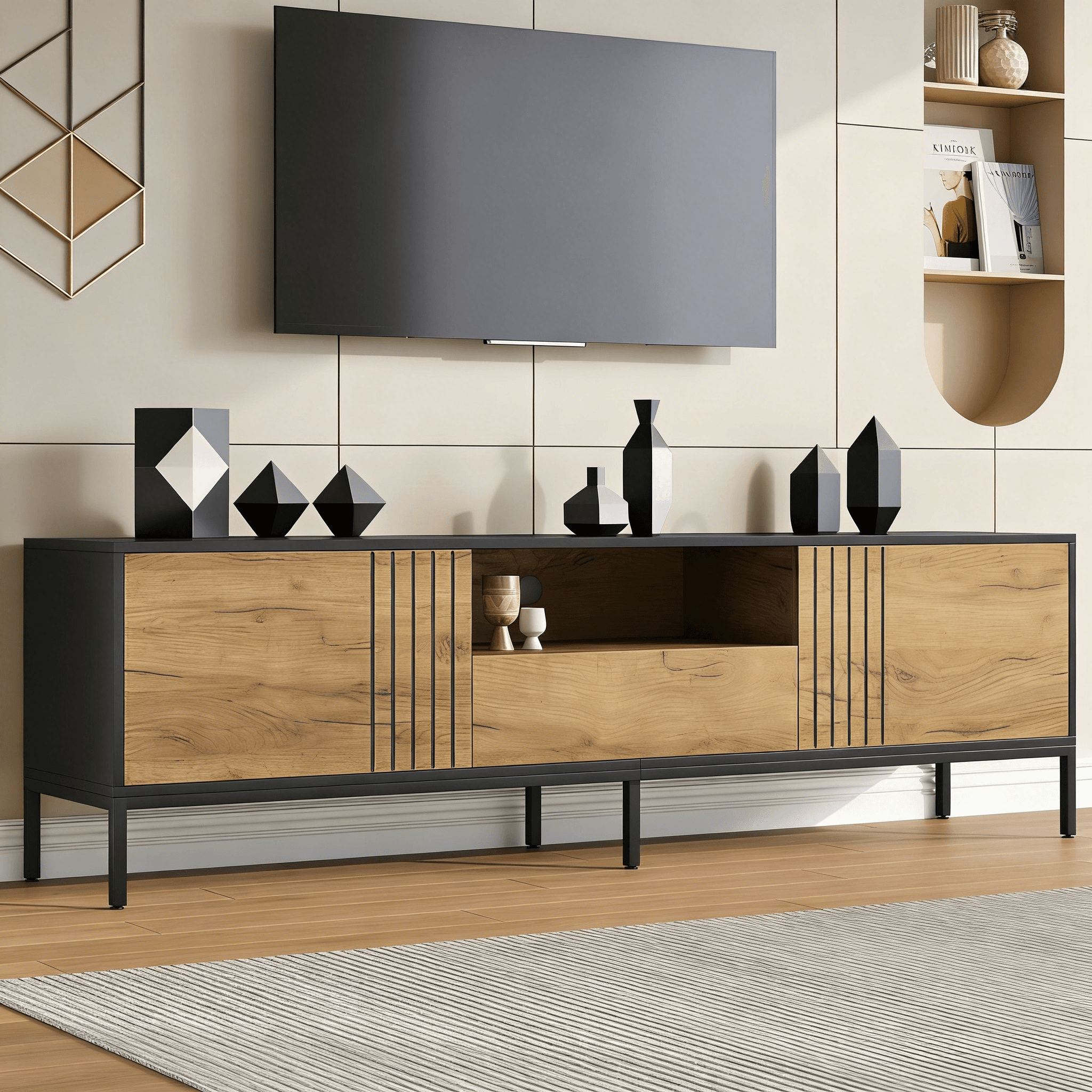 Transform Your Living Room With This 170cm Natural Wood TV Unit - image 1