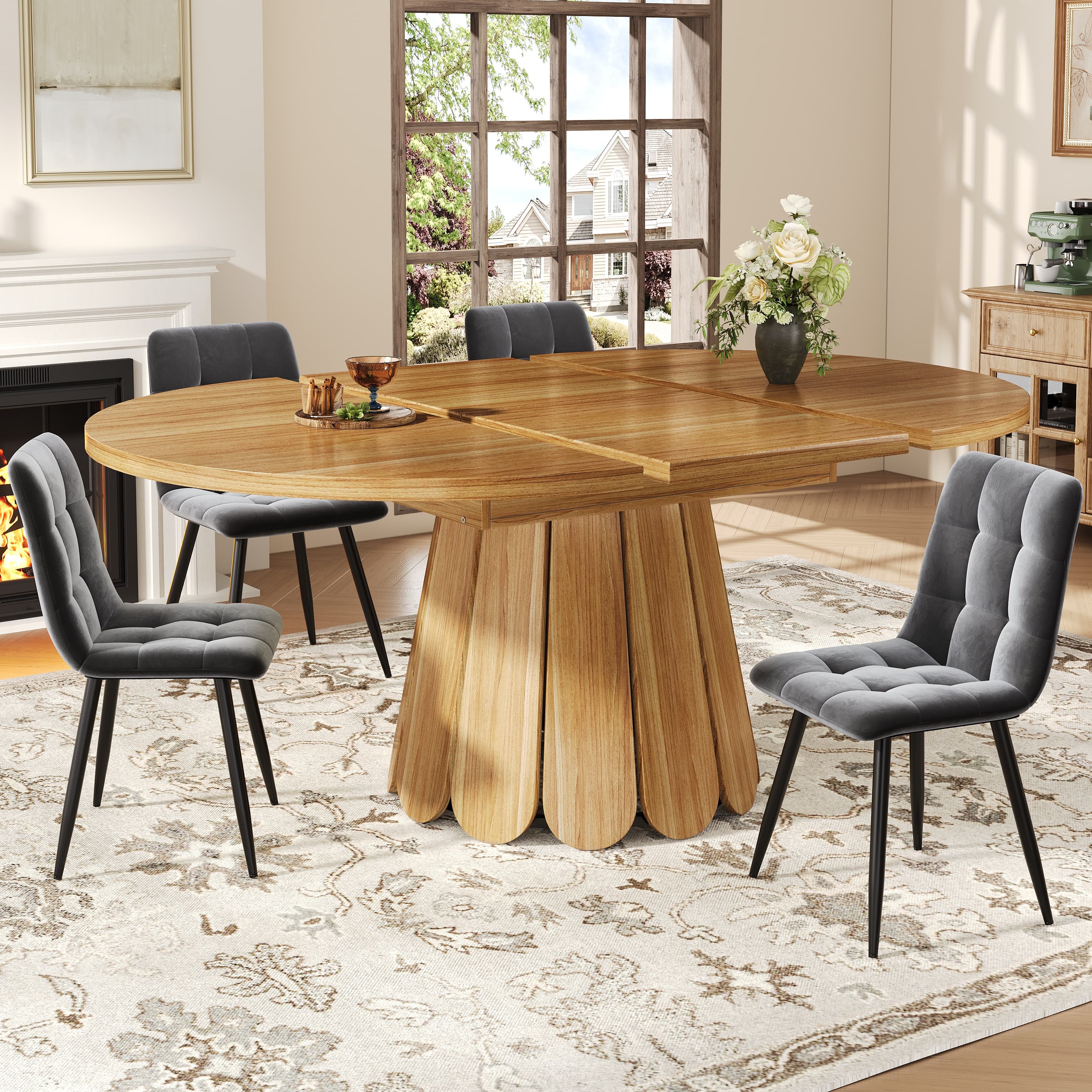 Transform Your Dining Space with this Extendable Wooden Table - image 1