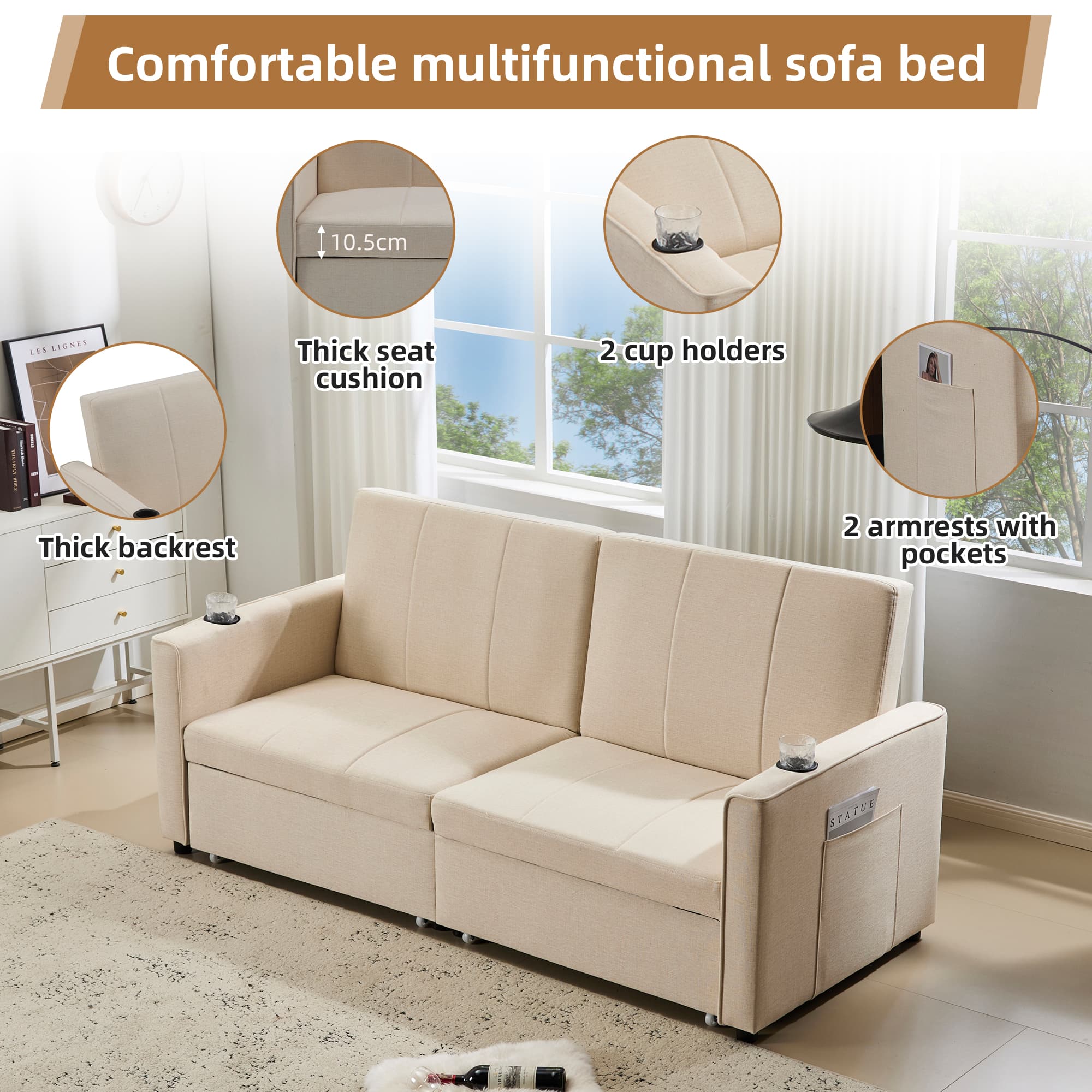 Transform Your Space with this King Size Pull Out Sofa Bed - image 3
