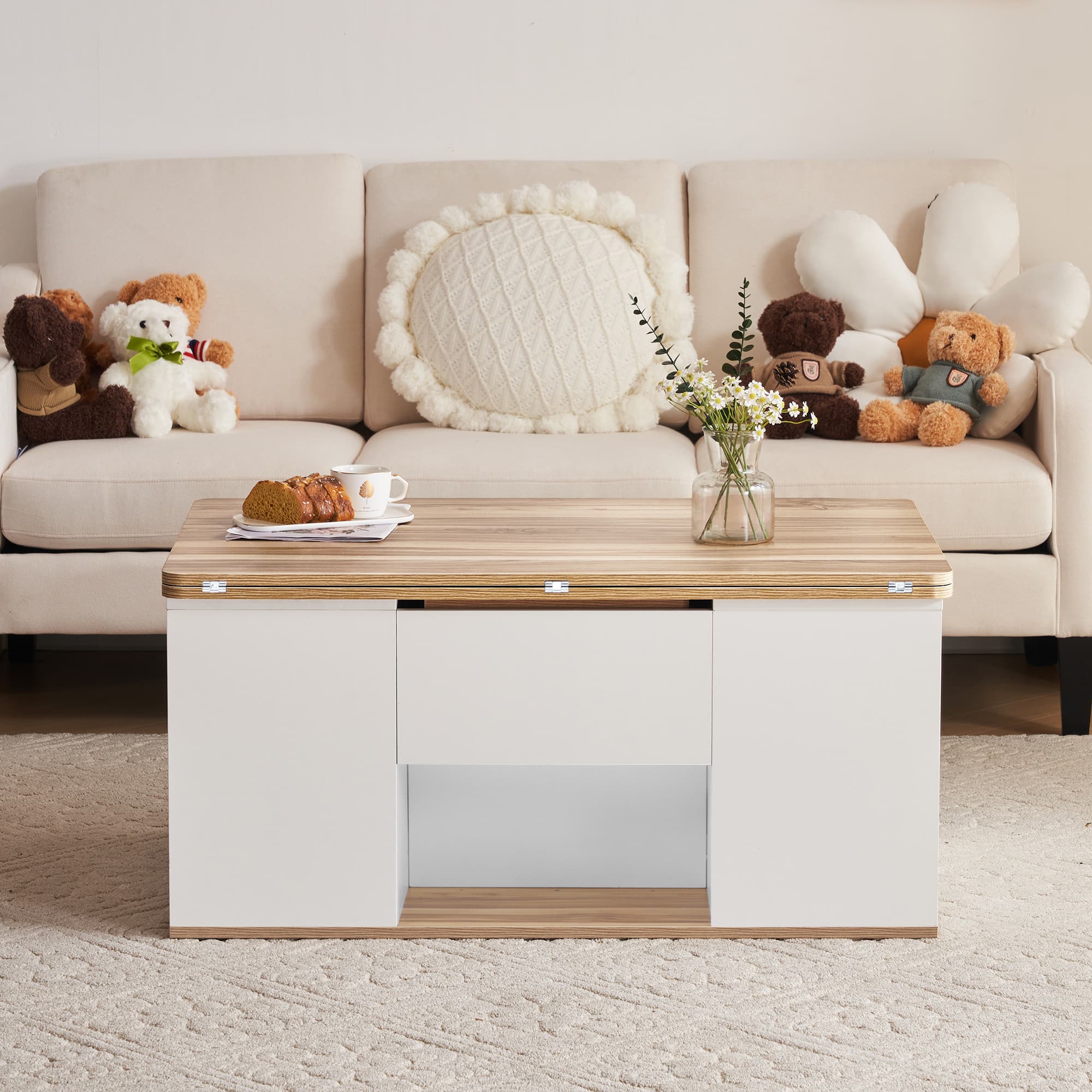 Transform Your Space With This White & Oak Lift-Top Coffee Table - image 4