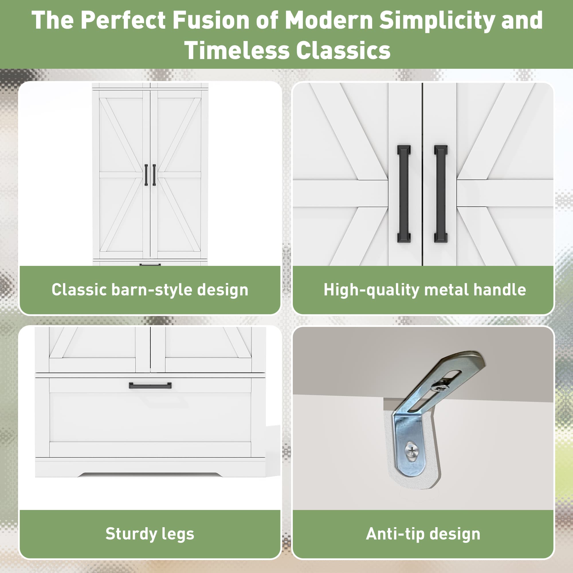 Transform Your Kitchen with this White Freestanding Pantry - image 3