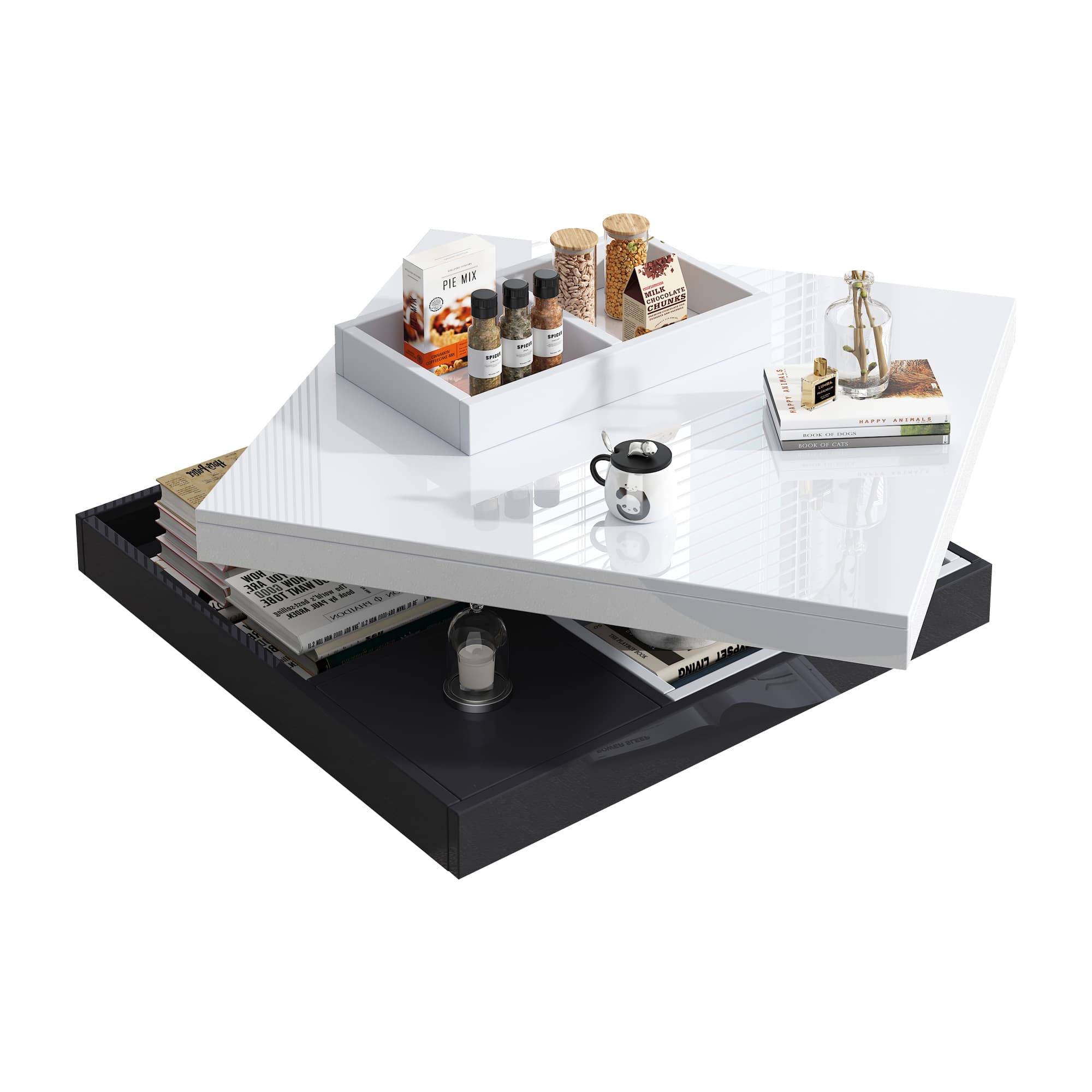 Transform Your Lounge with this 360 Rotating Coffee Table - image 5