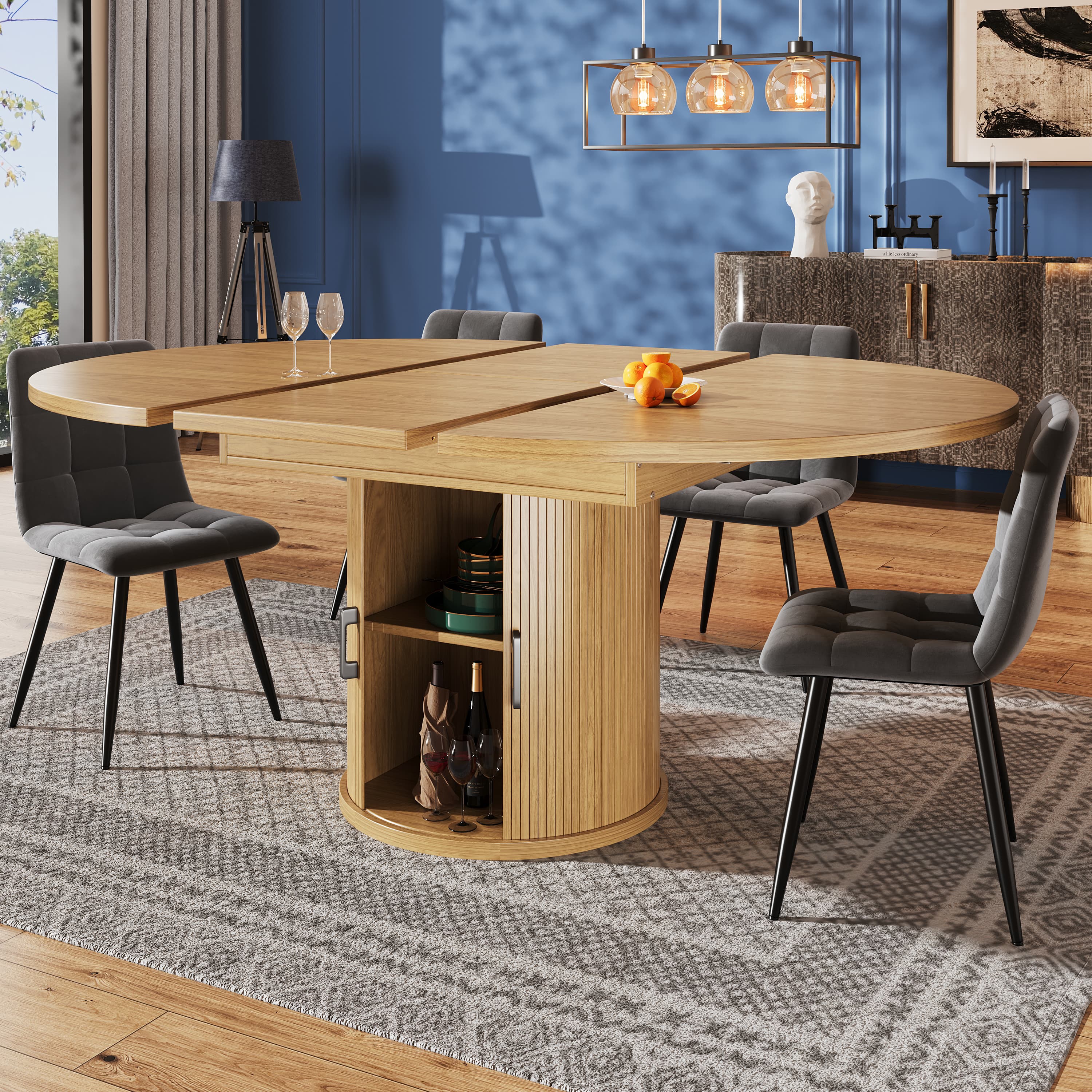 Transform Your Dining Space with this Extendable Natural Table - image 3