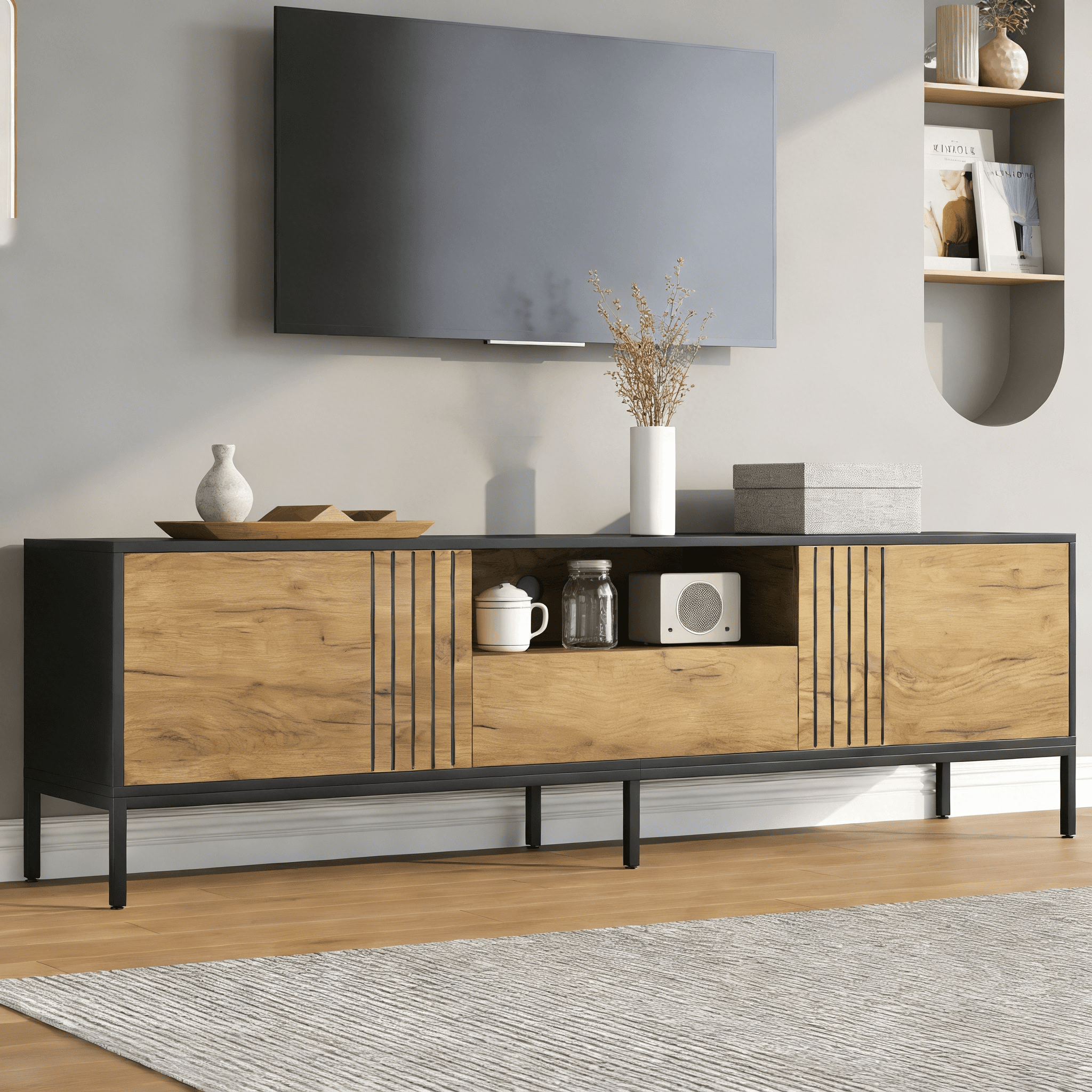 Transform Your Living Room With This 170cm Natural Wood TV Unit - image 5
