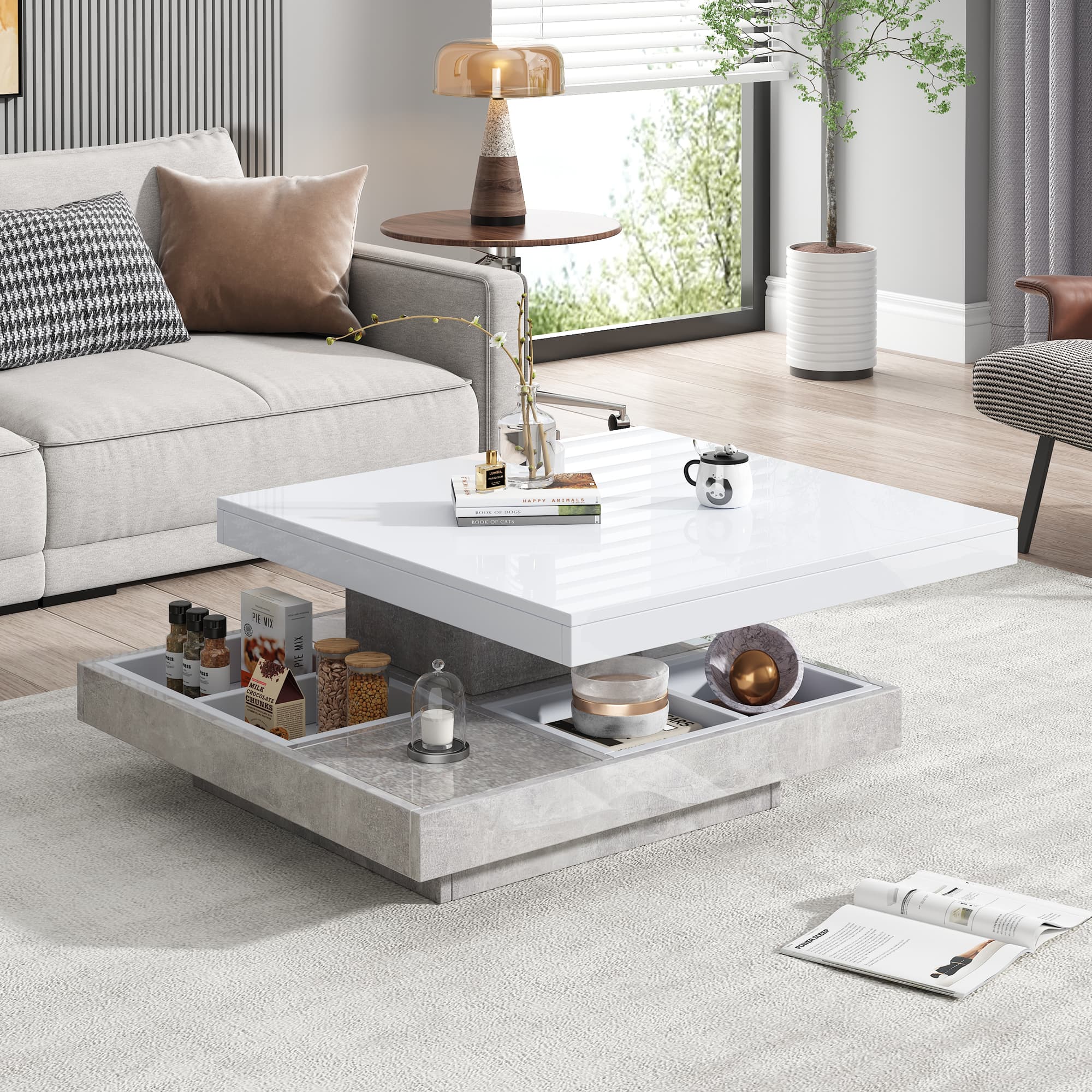 Transform Your Space with a 360 Rotating Coffee Table - image 4