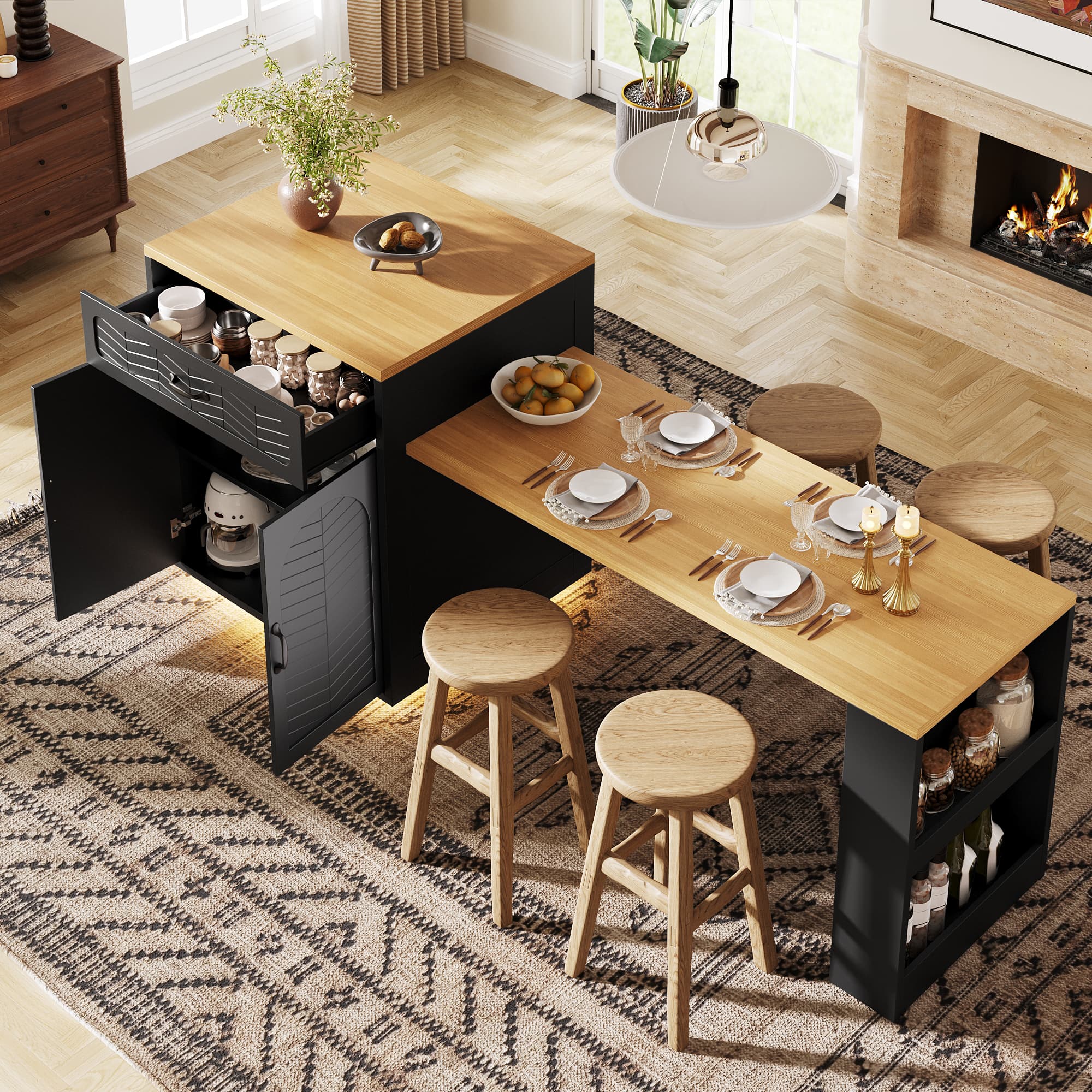 Transform Your Space with this Extendable Kitchen Island - image 4