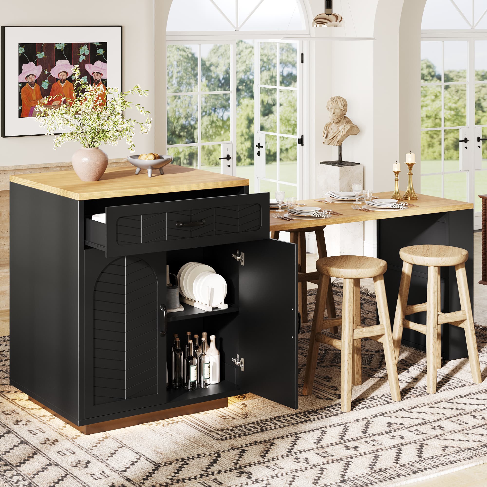Transform Your Space with this Extendable Kitchen Island - image 2
