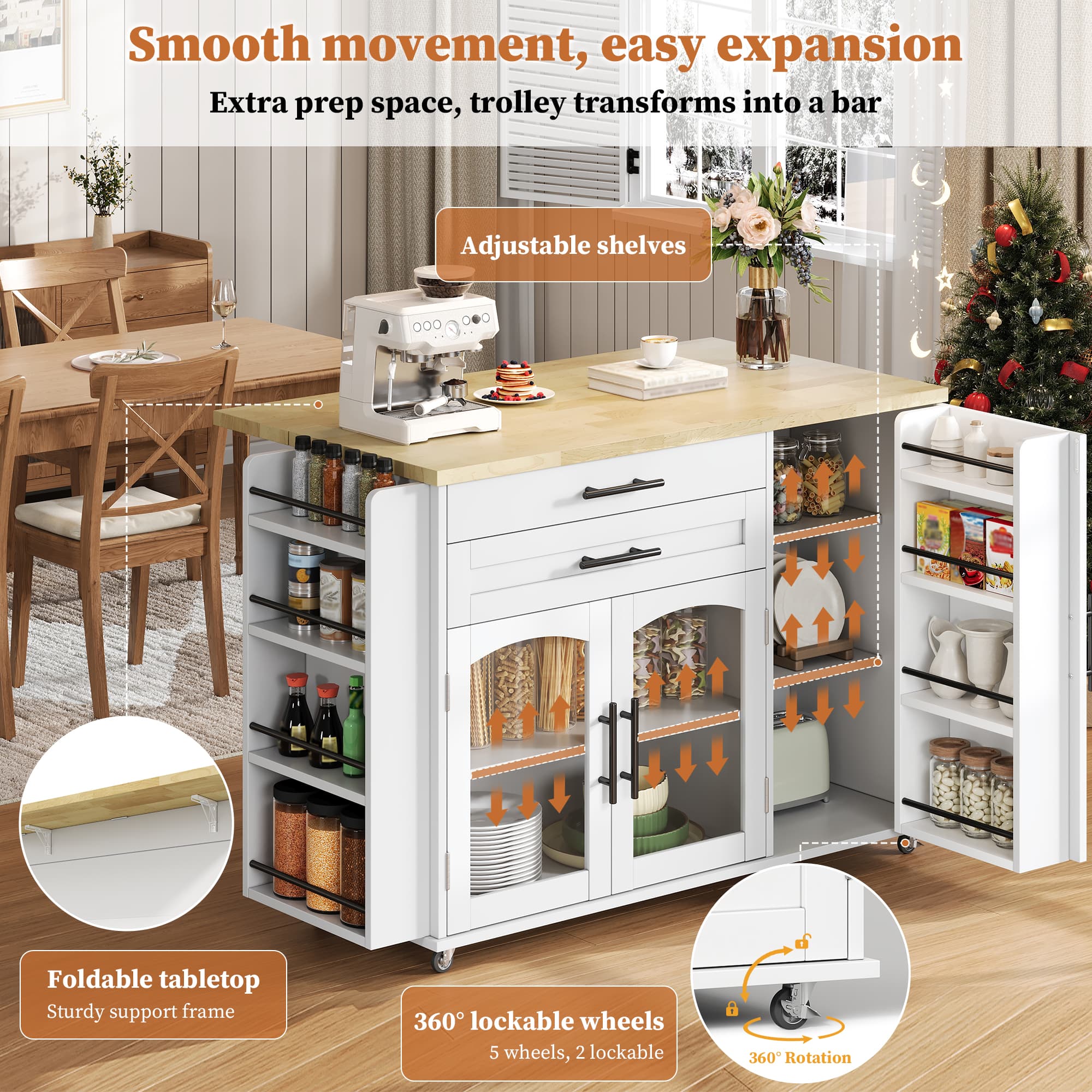 Transform Your Space With This Foldable Kitchen Island - image 1