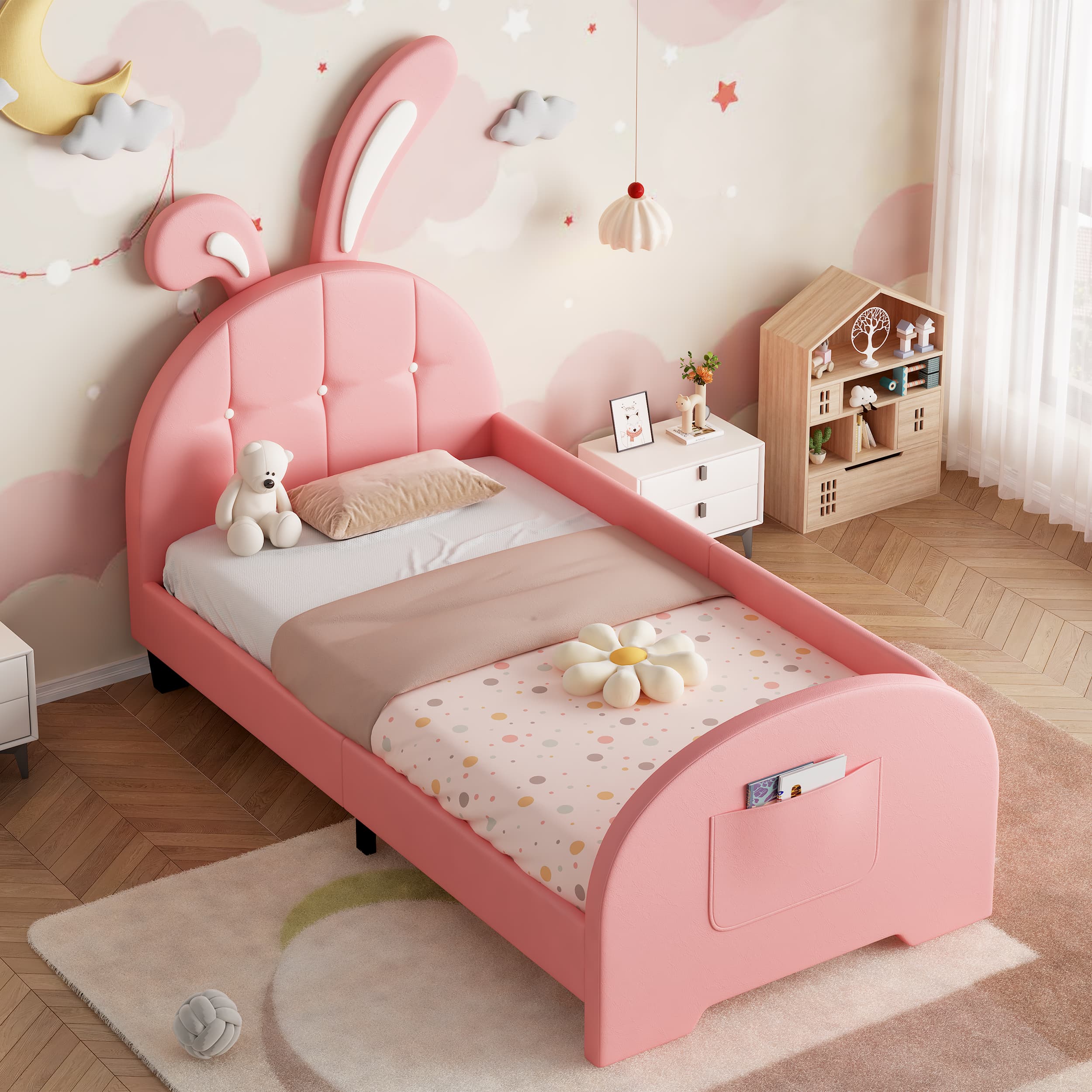 Transform Their Room with this Pink Bunny Single Bed - image 5