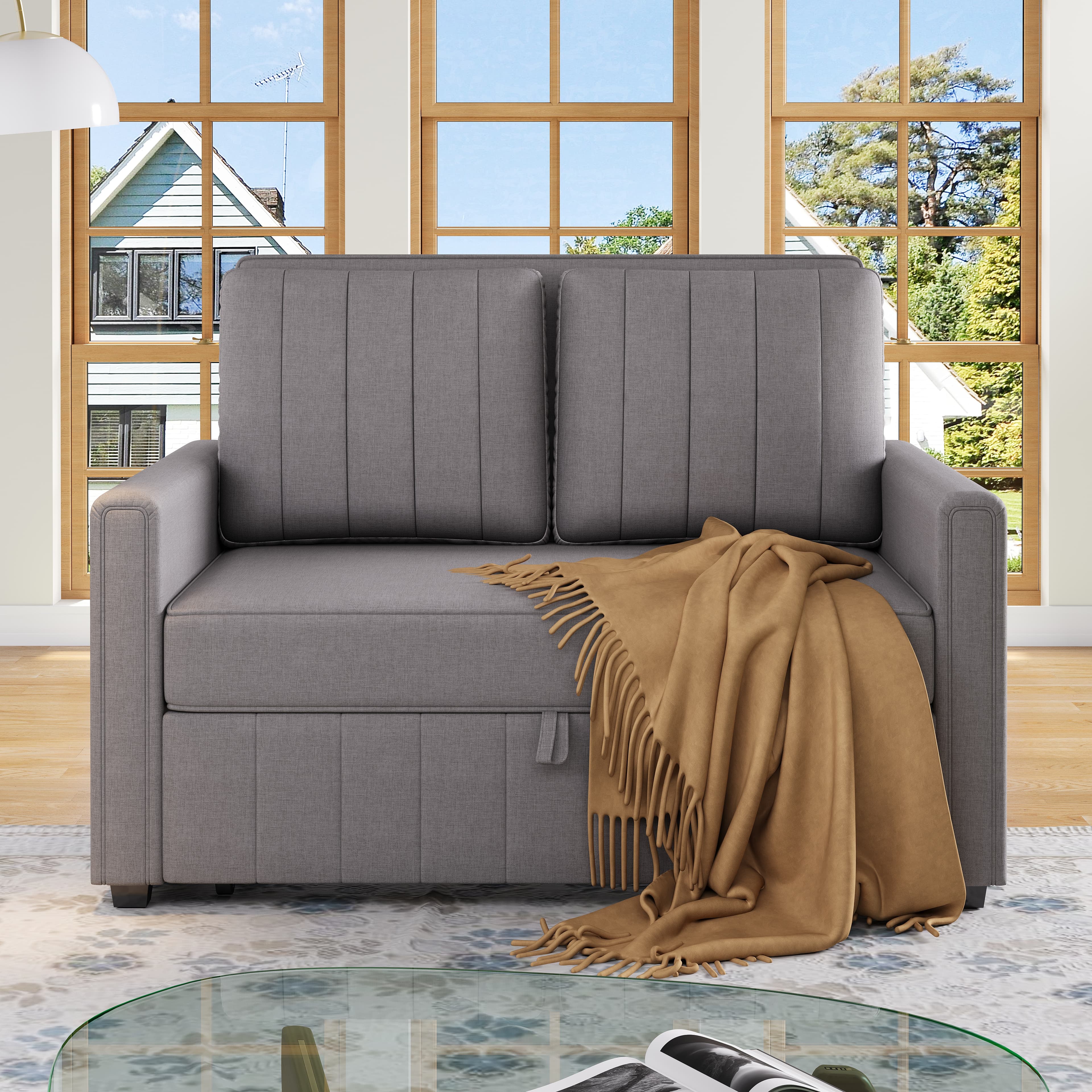 Transform Your Space with this Dark Grey Folding Sofa Bed - DARK GREY