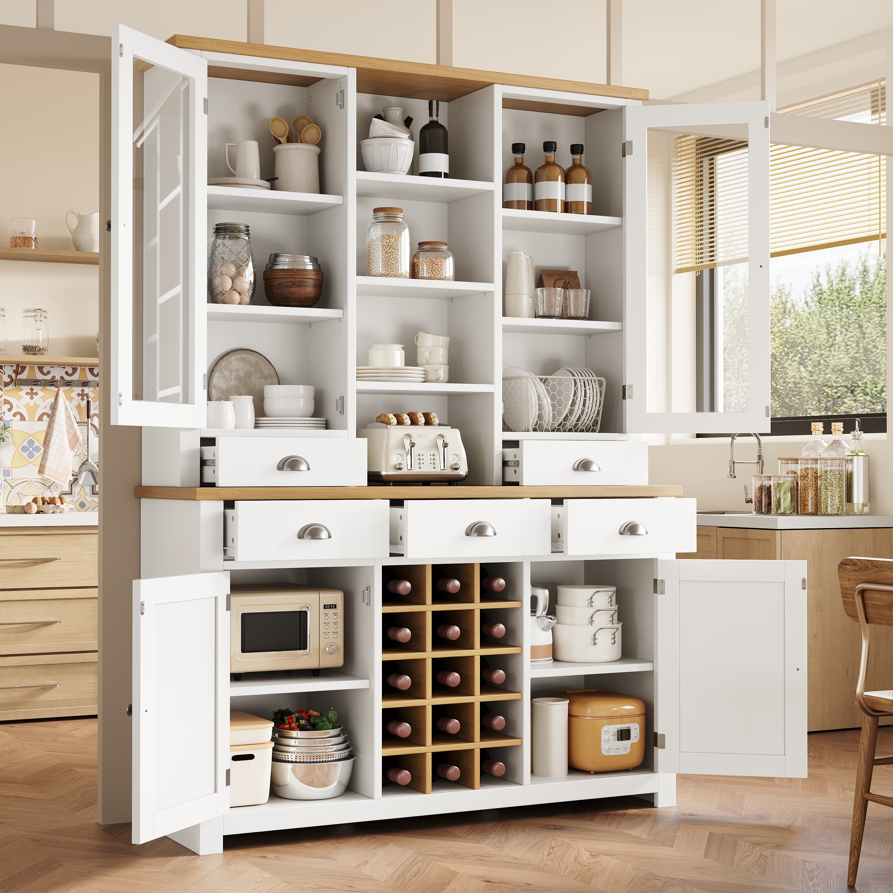 Transform Your Kitchen with this Elegant Tall Pantry Cabinet - image 5