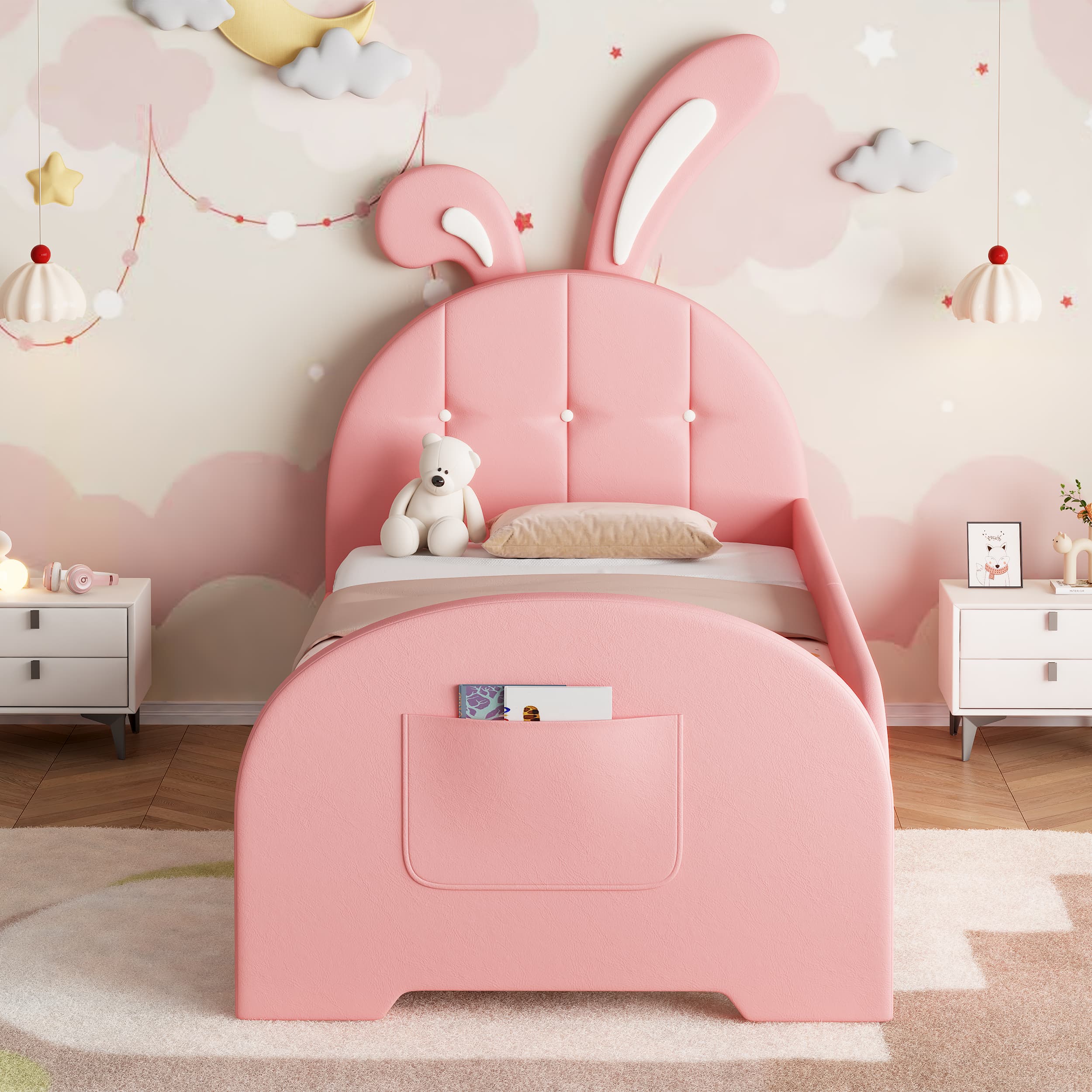 Transform Their Room with this Pink Bunny Single Bed - image 4