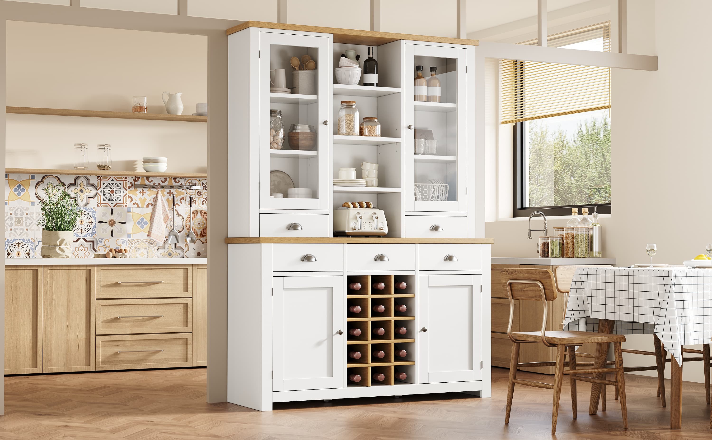 Transform Your Kitchen with this Elegant Tall Pantry Cabinet - image 2
