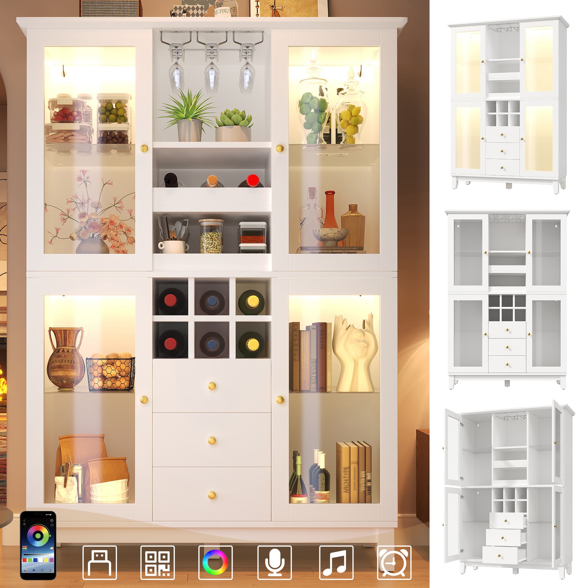 Transform Your Dining Space with this Smart LED Wine Cabinet - image 1