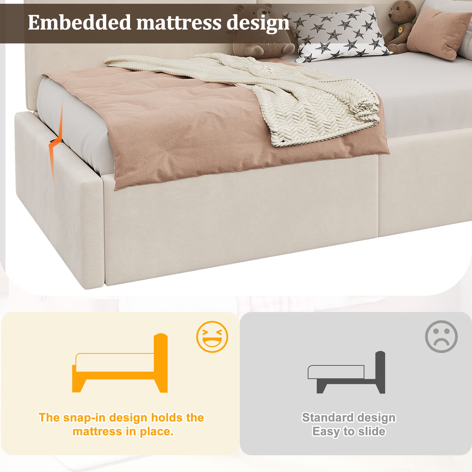 Transform Your Room with this Beige Velvet Storage Daybed - image 1