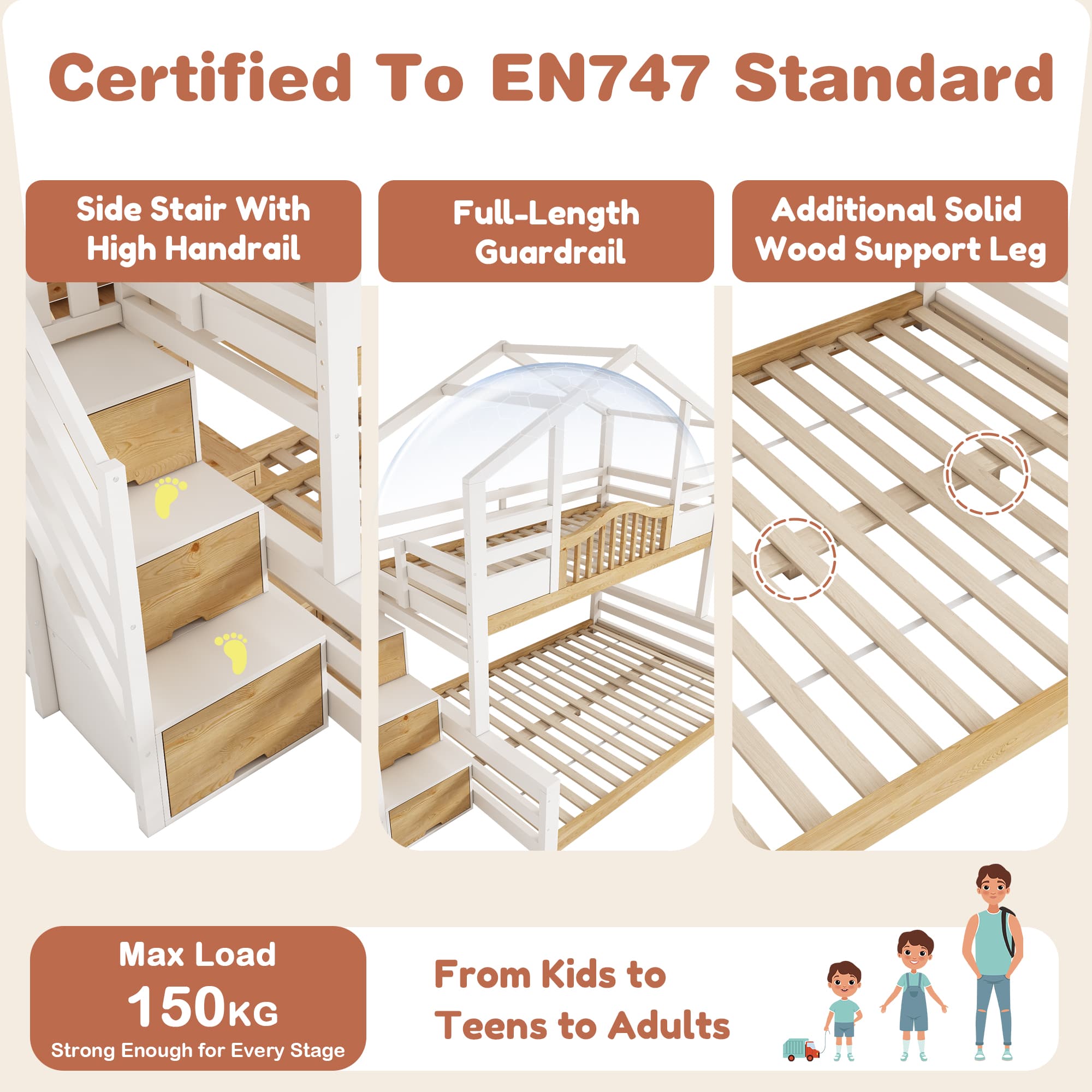 Transform Their Room: House-Shaped Bunk Bed with Storage - image 3