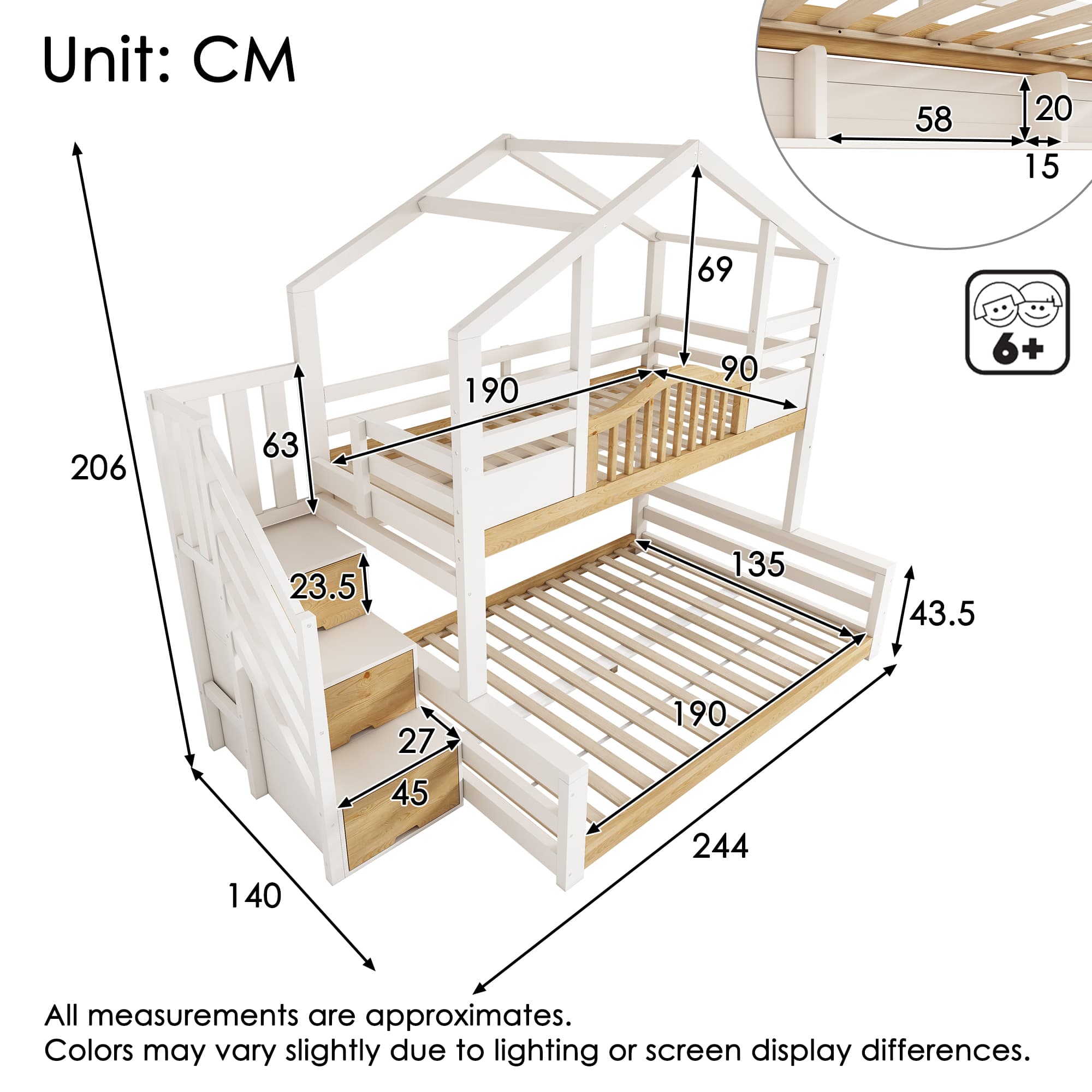 Transform Their Room: House-Shaped Bunk Bed with Storage - image 2