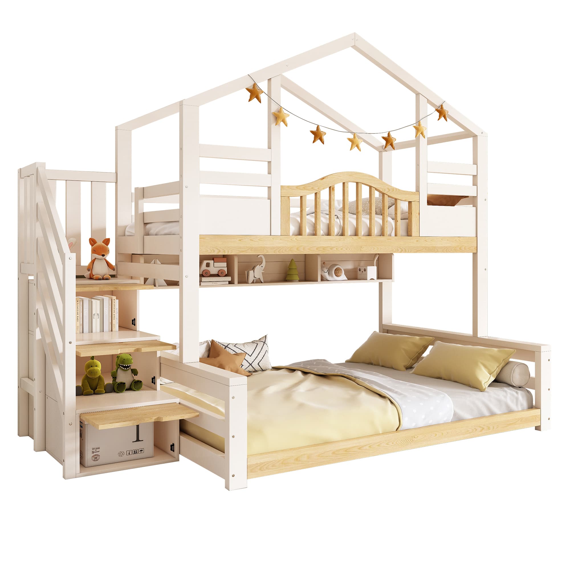 Transform Their Room: House-Shaped Bunk Bed with Storage - image 5