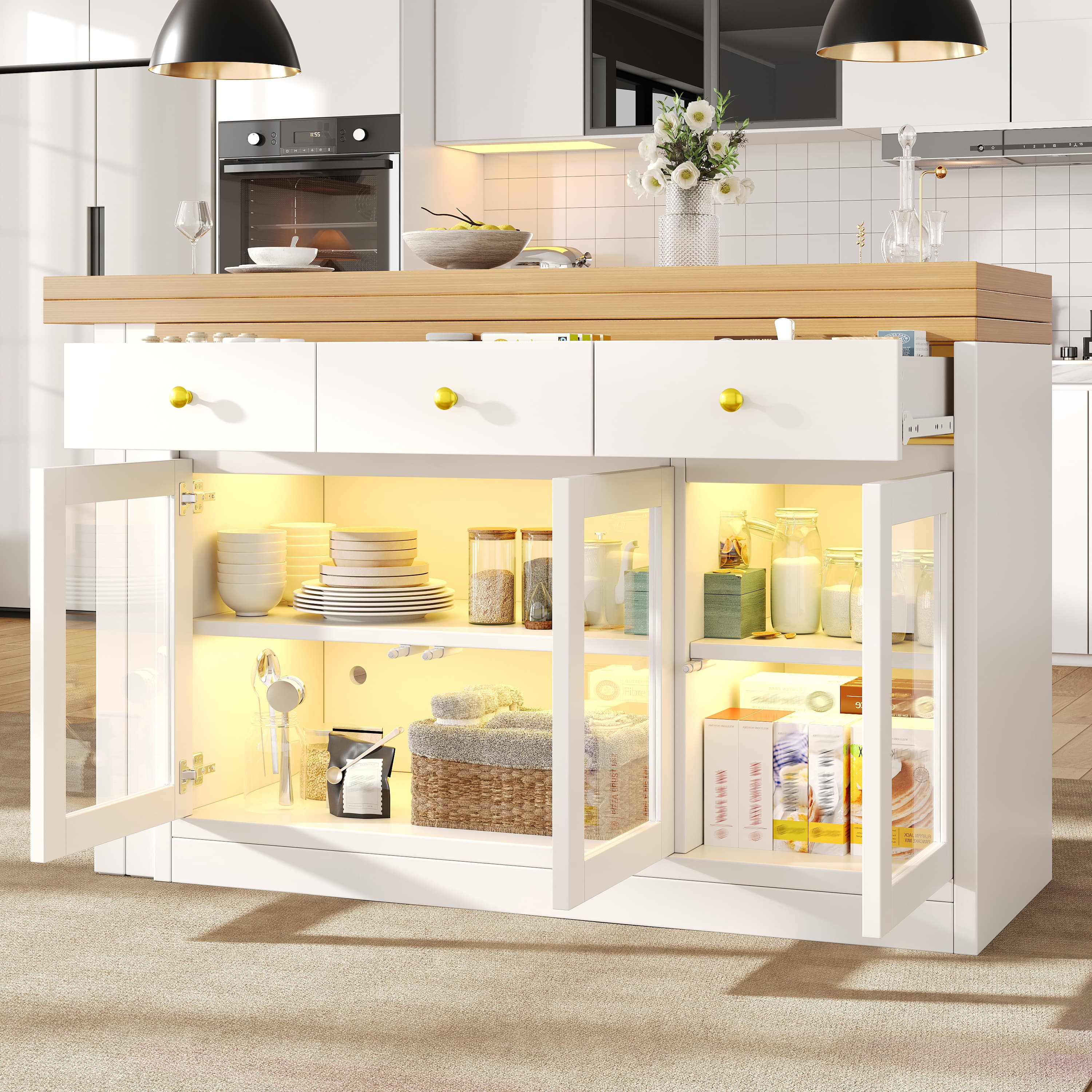 Transform Your Space with this Smart Extendable Kitchen Island - image 2