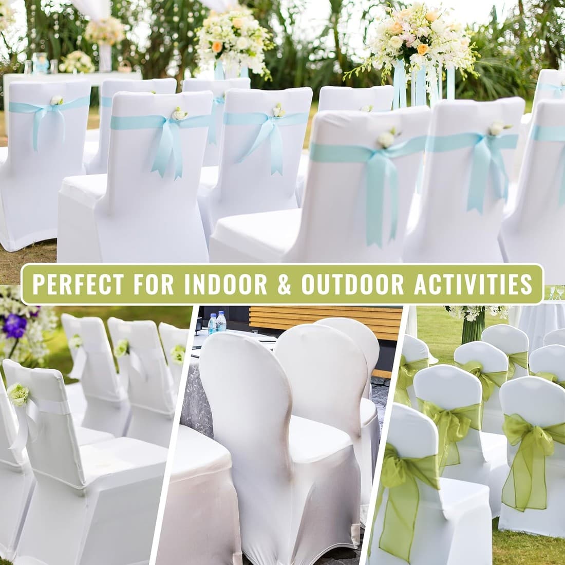 50 White Spandex Chair Covers for Flawless Event Styling - image 6