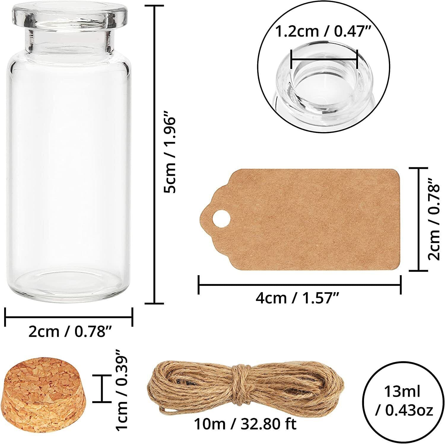 Create Perfect Favours with 32 Mini Glass Bottles & Corks - image 1