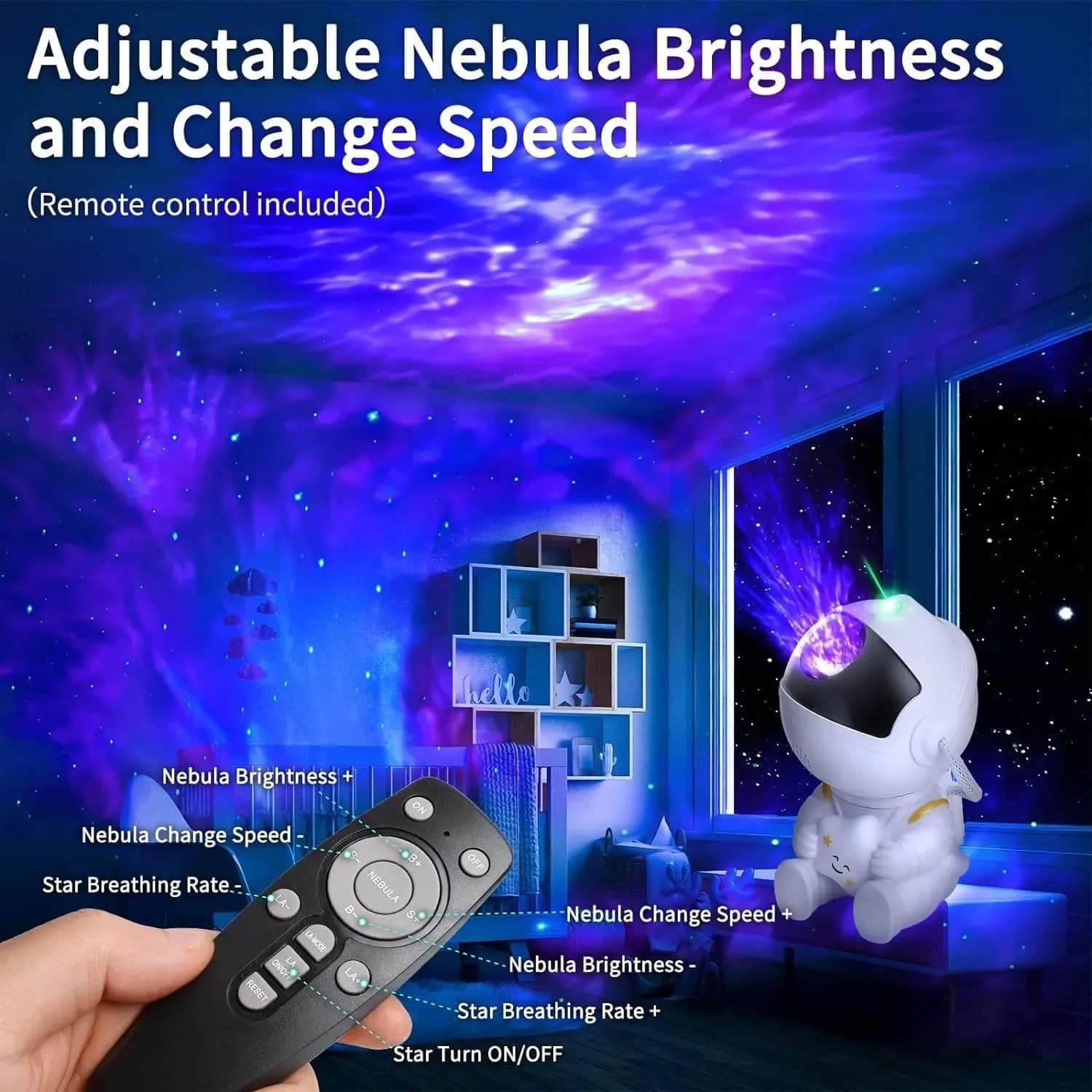 Astronaut Star Projector with Colour Night Sky and Remote Control - image 11