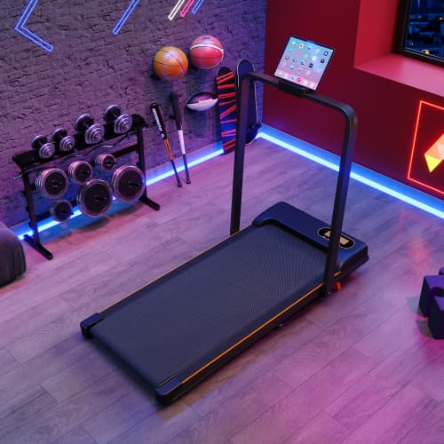 Compact Folding Treadmill with Adjustable Incline & Handrail - image 39