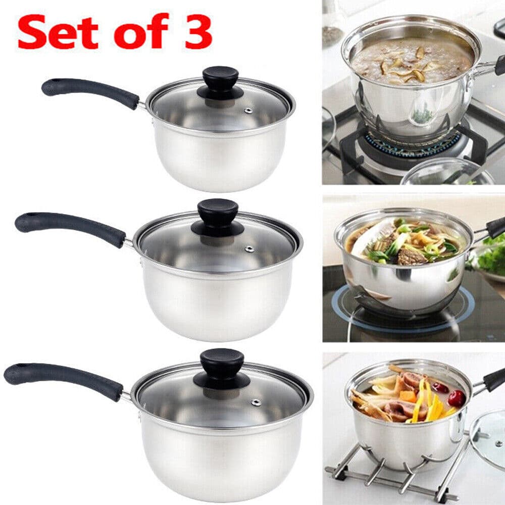 Transform Your Cooking With This 3-Piece Stainless Steel Pan Set - image 6