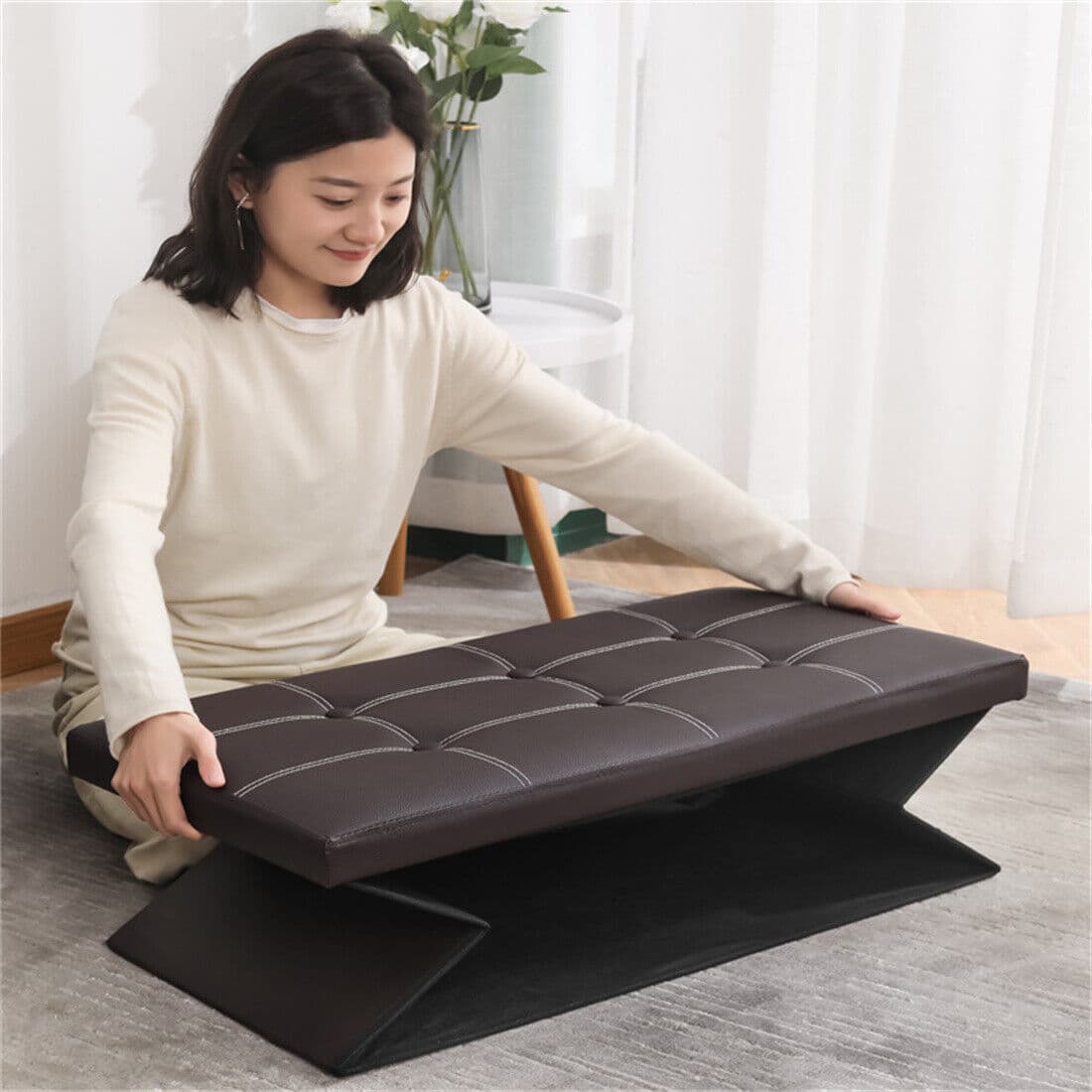 Folding Pet Stairs for Small Dogs & Cats with Storage - image 5