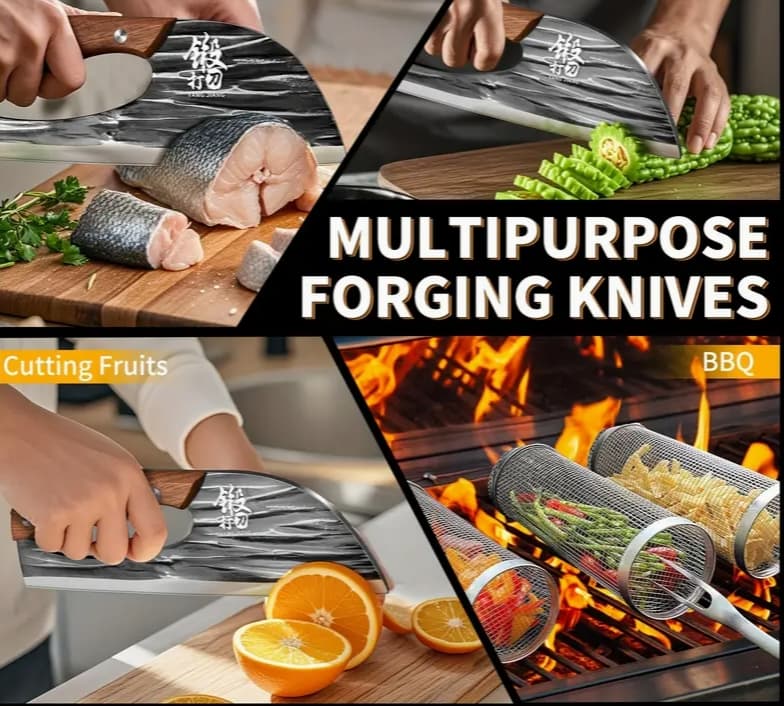 Heavy-Duty High Carbon Steel Chef's Knife - image 4