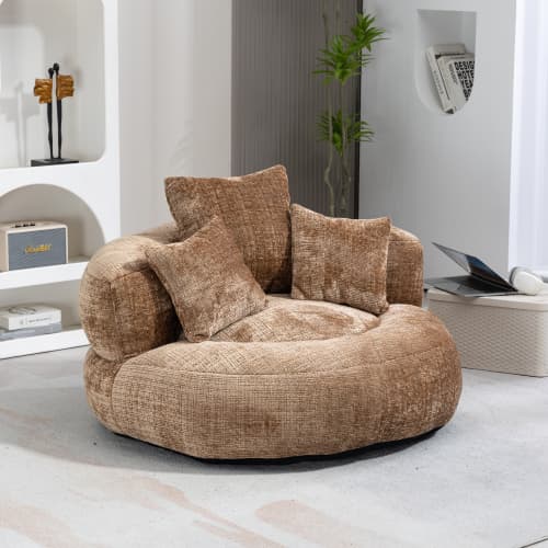 Unwind in Ultimate Comfort with Our High-Back Chenille Bean Bag - image 36