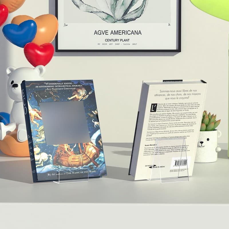 Premium Clear Acrylic Display Stands for Books & Tablets - image 2