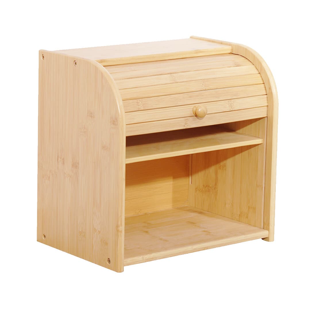 Effortless Kitchen Organisation with the 2-Tier Bamboo Bread Bin - Default