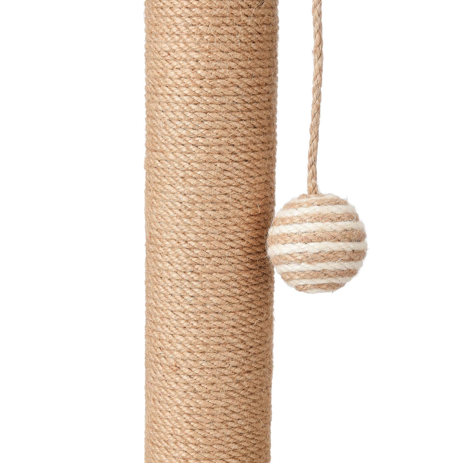 Wooden Cat Activity Centre with Scratching Post and Ball Track - image 1