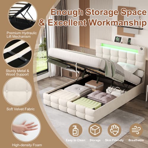 Transform Your Bedroom with Smart Storage & Ambient Lighting - image 2