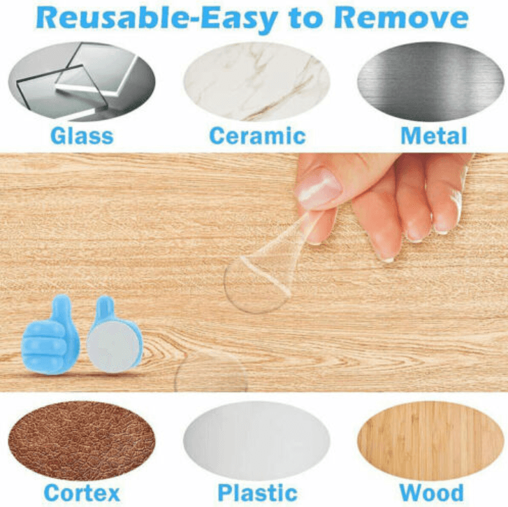 Self-Adhesive Thumb Hooks for Cables and Small Items - image 3