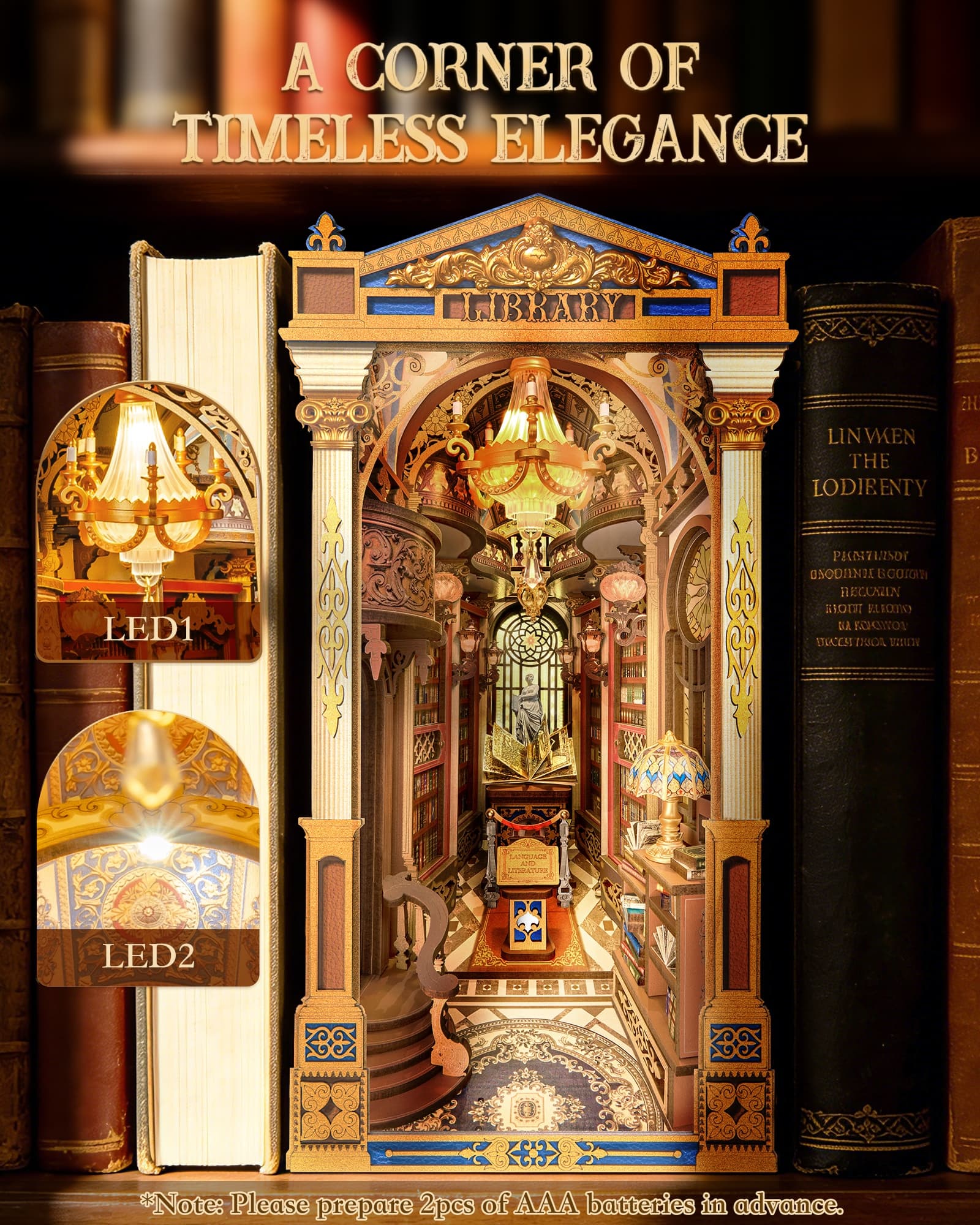 Transform Your Bookshelf with the Library of Wonders Book Nook - image 3