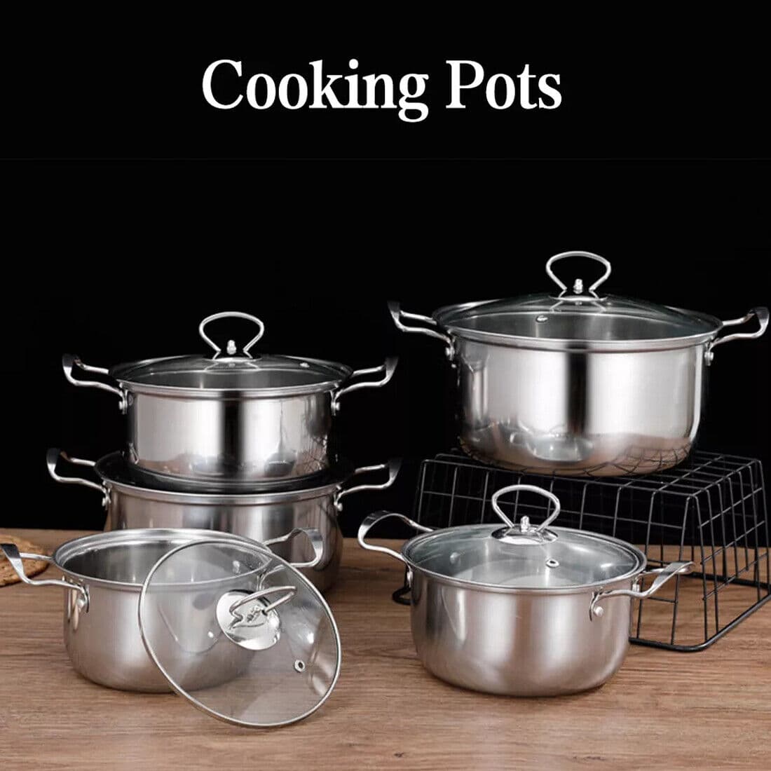 Complete 11-Piece Stainless Steel Pot and Pan Set - image 5