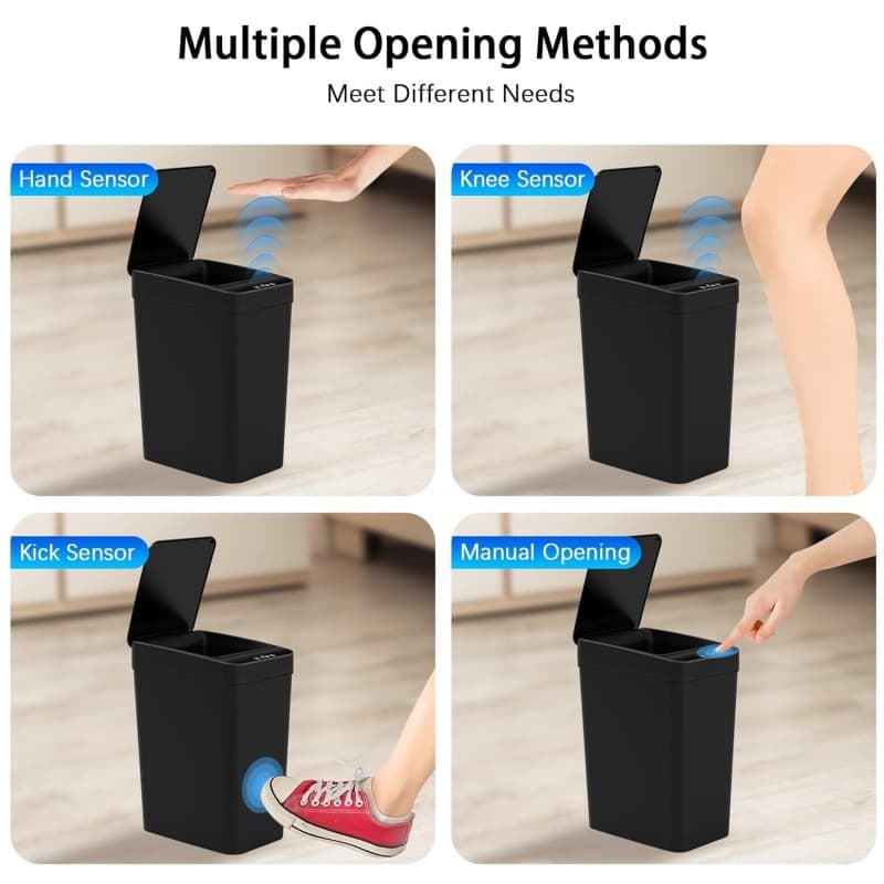 Effortless 12L Smart Sensor Bin for a Fresher Bathroom - image 6