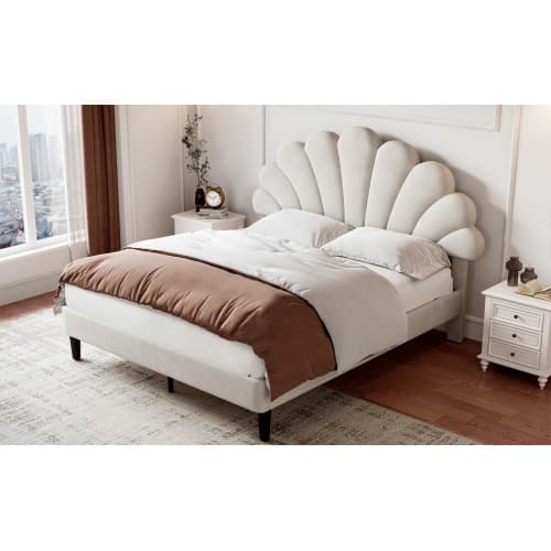 Transform Your Bedroom with a Chic Petal Velvet Bed Frame - image 11