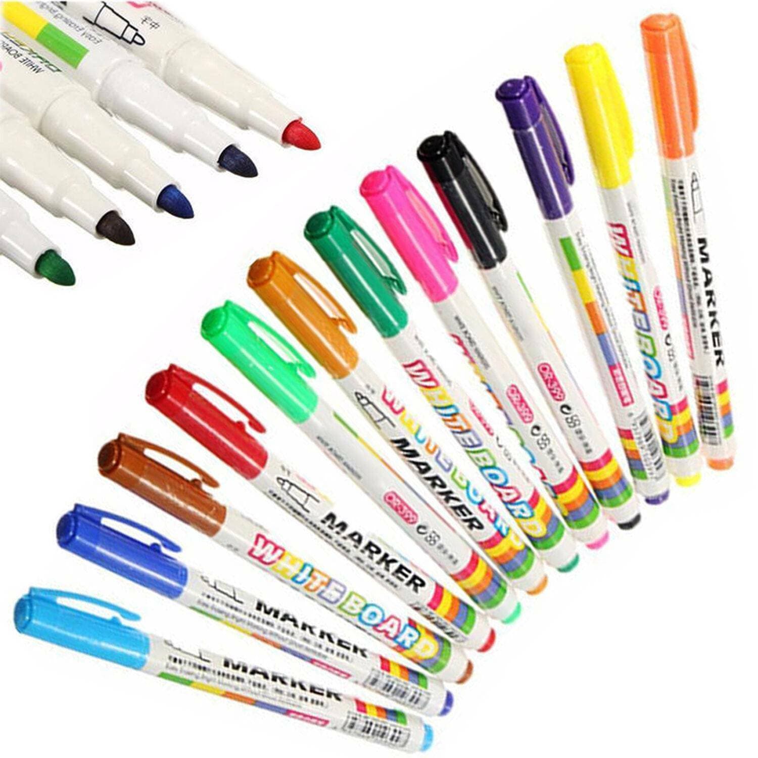 12-Pack of Assorted Colour Dry Wipe Markers - image 3
